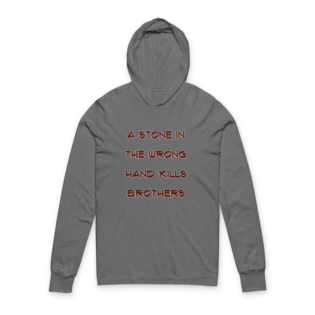 A Stone - Light Hoodie -Genesis 4:8 | 1 Samuel 17:49-50 | Two Men, Two Hearts"