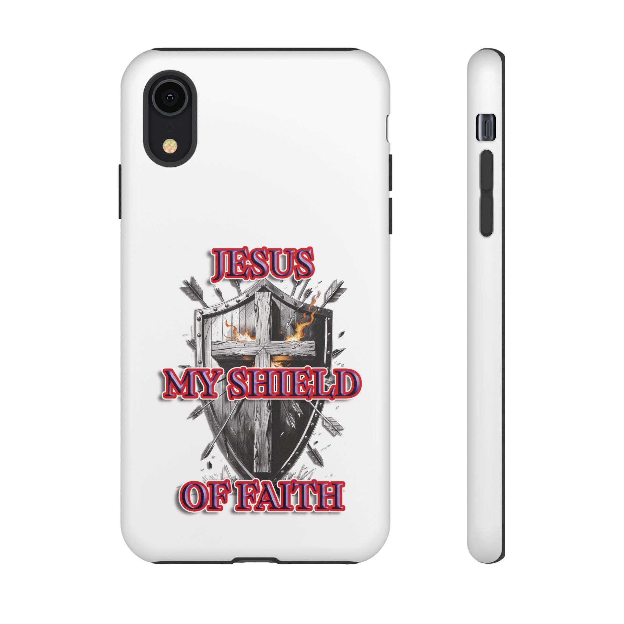 Shield | Phone Case | Jesus My Shield of Faith | Tough Cases, Christian Gift, Religious Decor, Inspirational Phone Cover, [...]