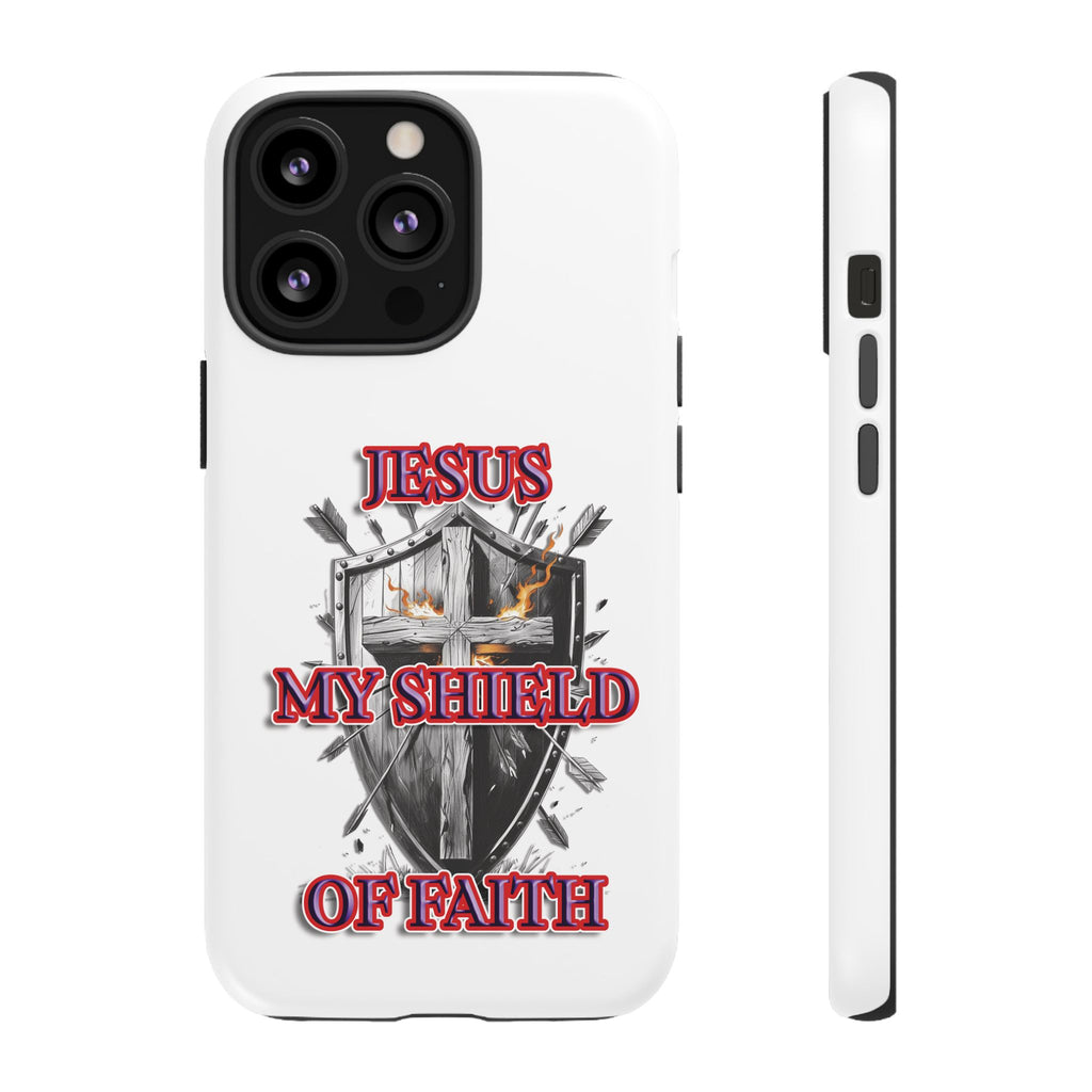 Shield | Phone Case | Jesus My Shield of Faith | Tough Cases, Christian Gift, Religious Decor, Inspirational Phone Cover, [...]