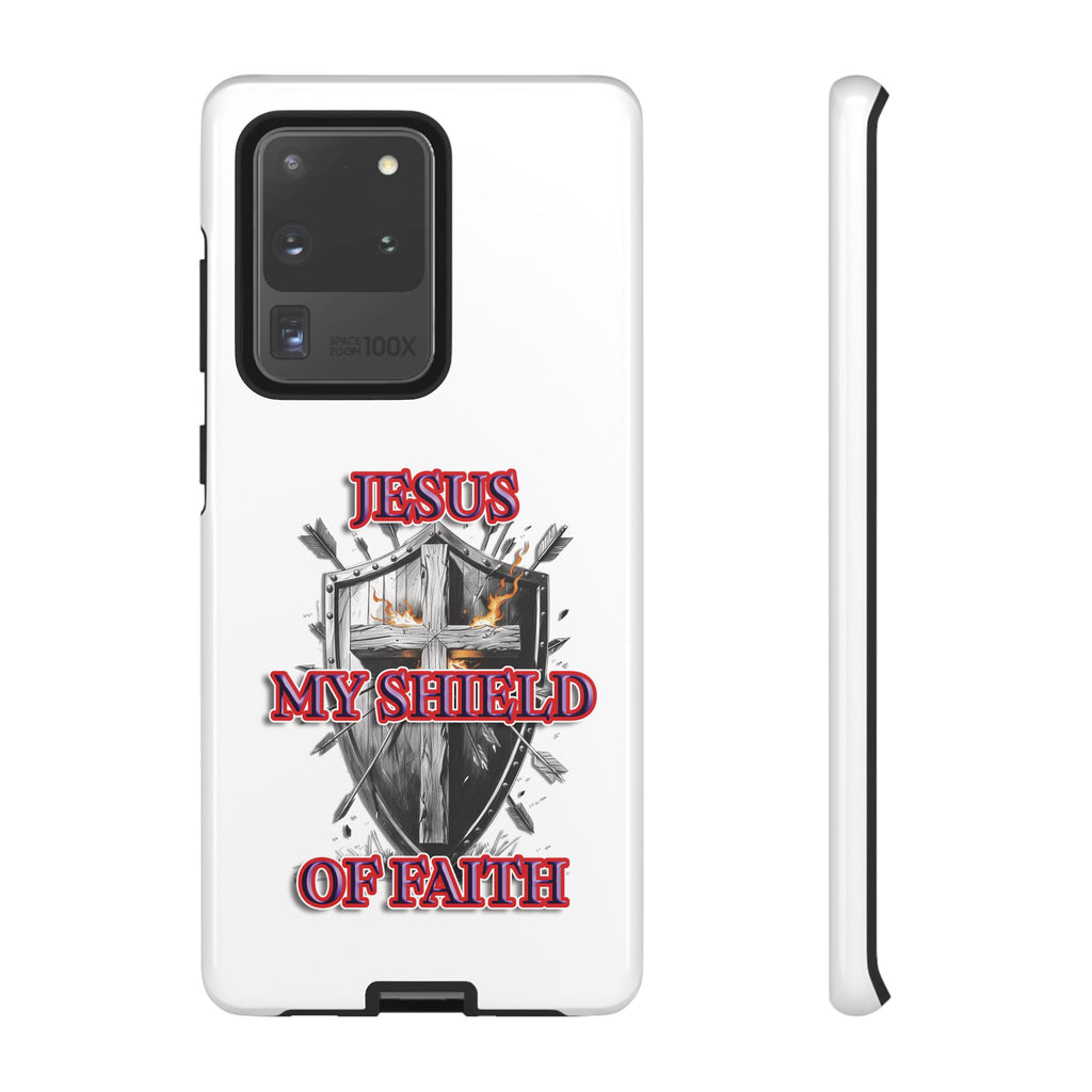 Shield | Phone Case | Jesus My Shield of Faith | Tough Cases, Christian Gift, Religious Decor, Inspirational Phone Cover, [...]