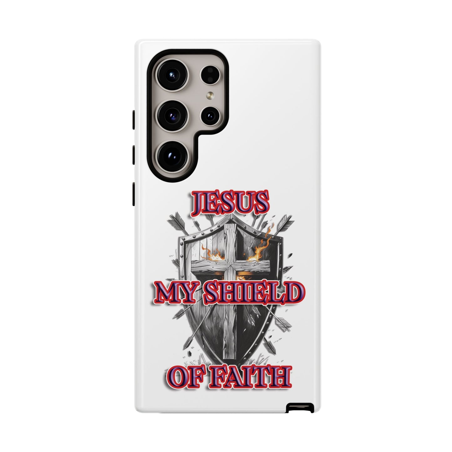 Faith-Inspired Phone Case | Jesus My Shield of Faith | Tough Cases, Christian Gift, Religious Decor, Inspirational Phone Cover, [...]