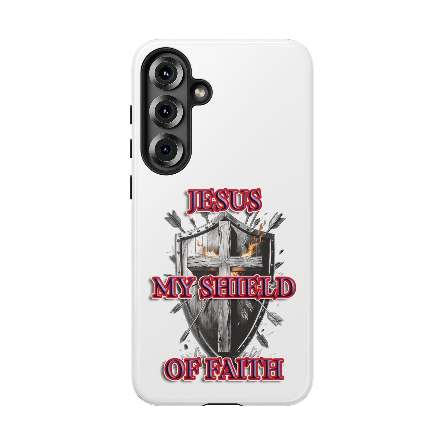 Faith-Inspired Phone Case | Jesus My Shield of Faith | Tough Cases, Christian Gift, Religious Decor, Inspirational Phone Cover, [...]