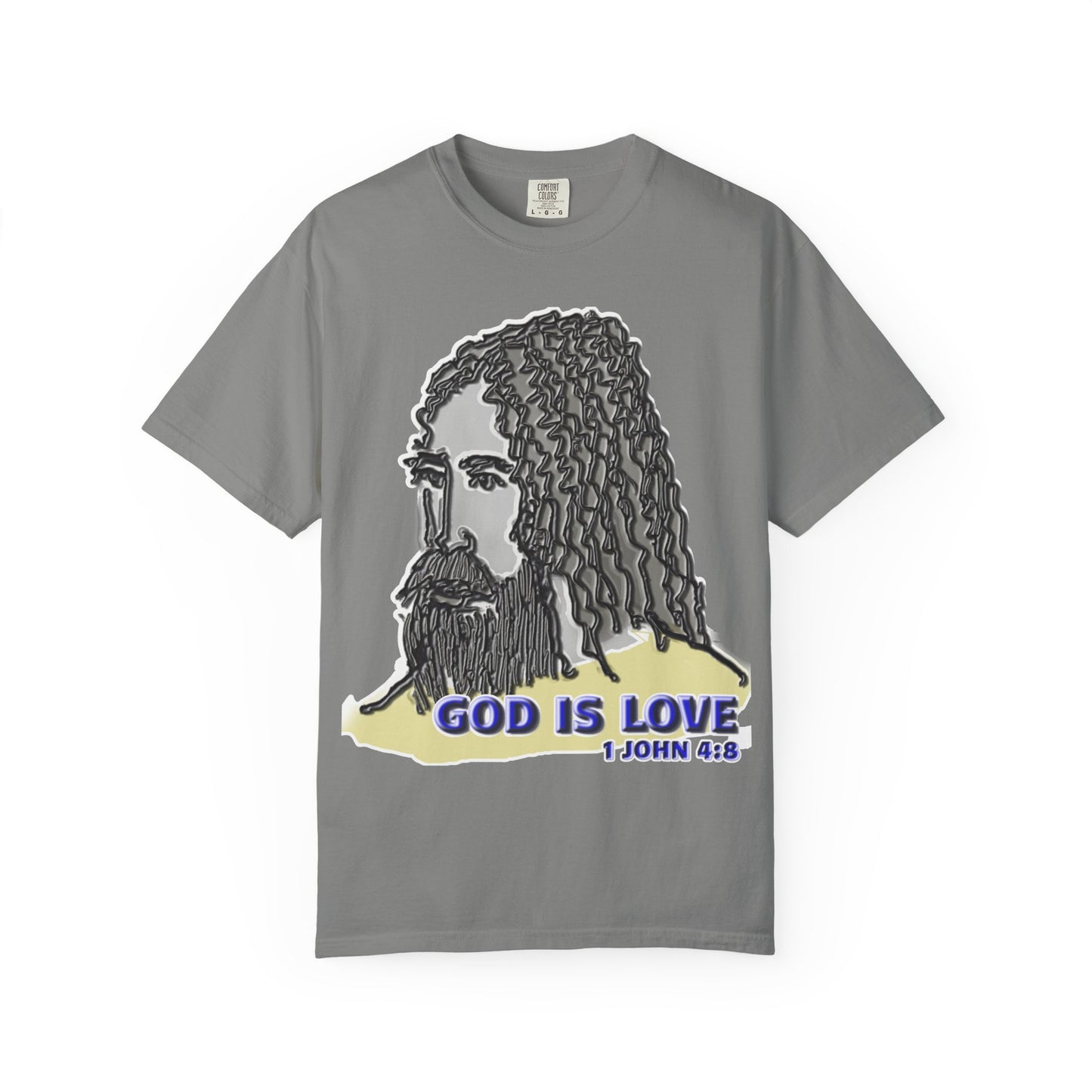 God is Love Christian T-Shirt | d'Avi Collection | Faith-Inspired Comfort Colors Apparel