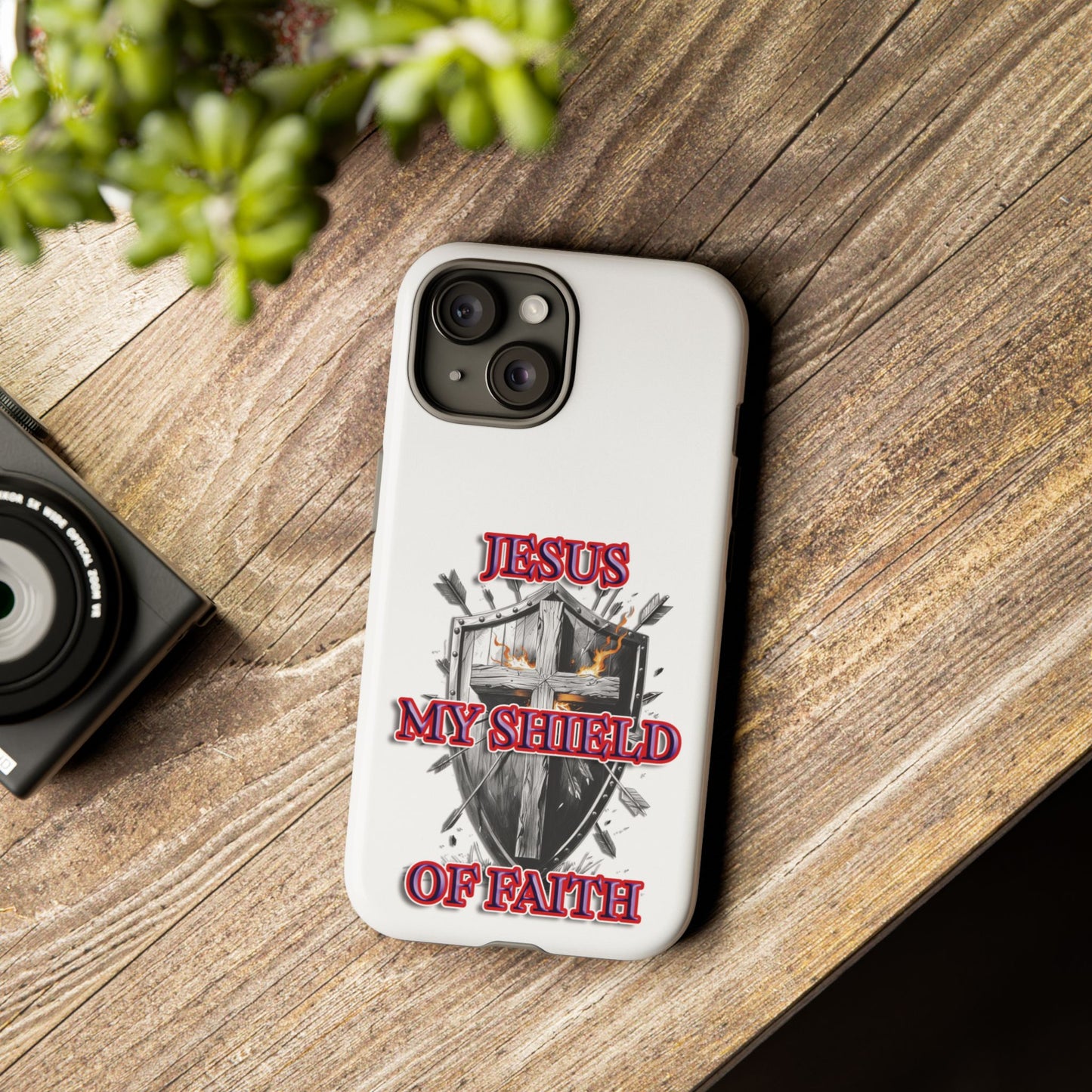 Faith-Inspired Phone Case | Jesus My Shield of Faith | Tough Cases, Christian Gift, Religious Decor, Inspirational Phone Cover, [...]