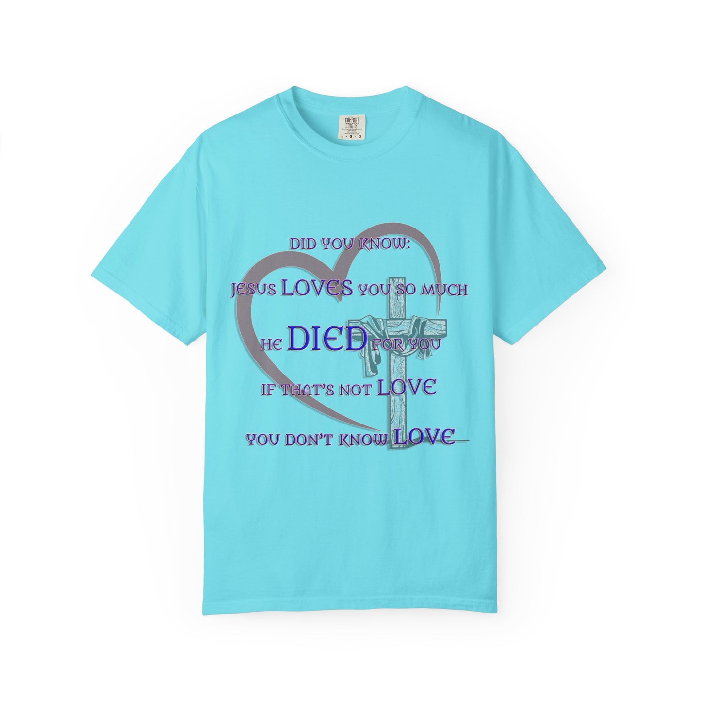 Jesus Loves You Christian T-Shirt | Faith-Inspired Comfort Colors Apparel | Spiritual Gift