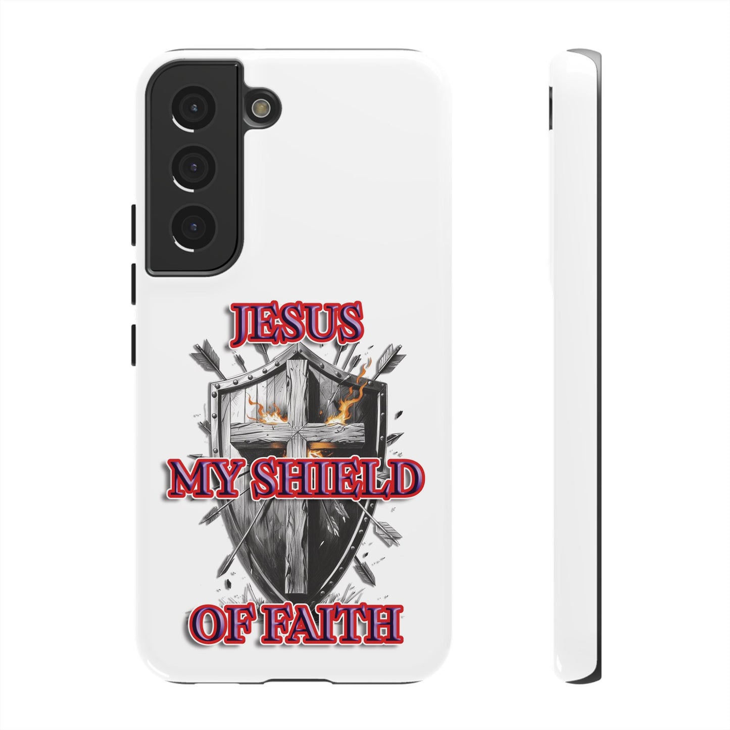 Faith-Inspired Phone Case | Jesus My Shield of Faith | Tough Cases, Christian Gift, Religious Decor, Inspirational Phone Cover, [...]