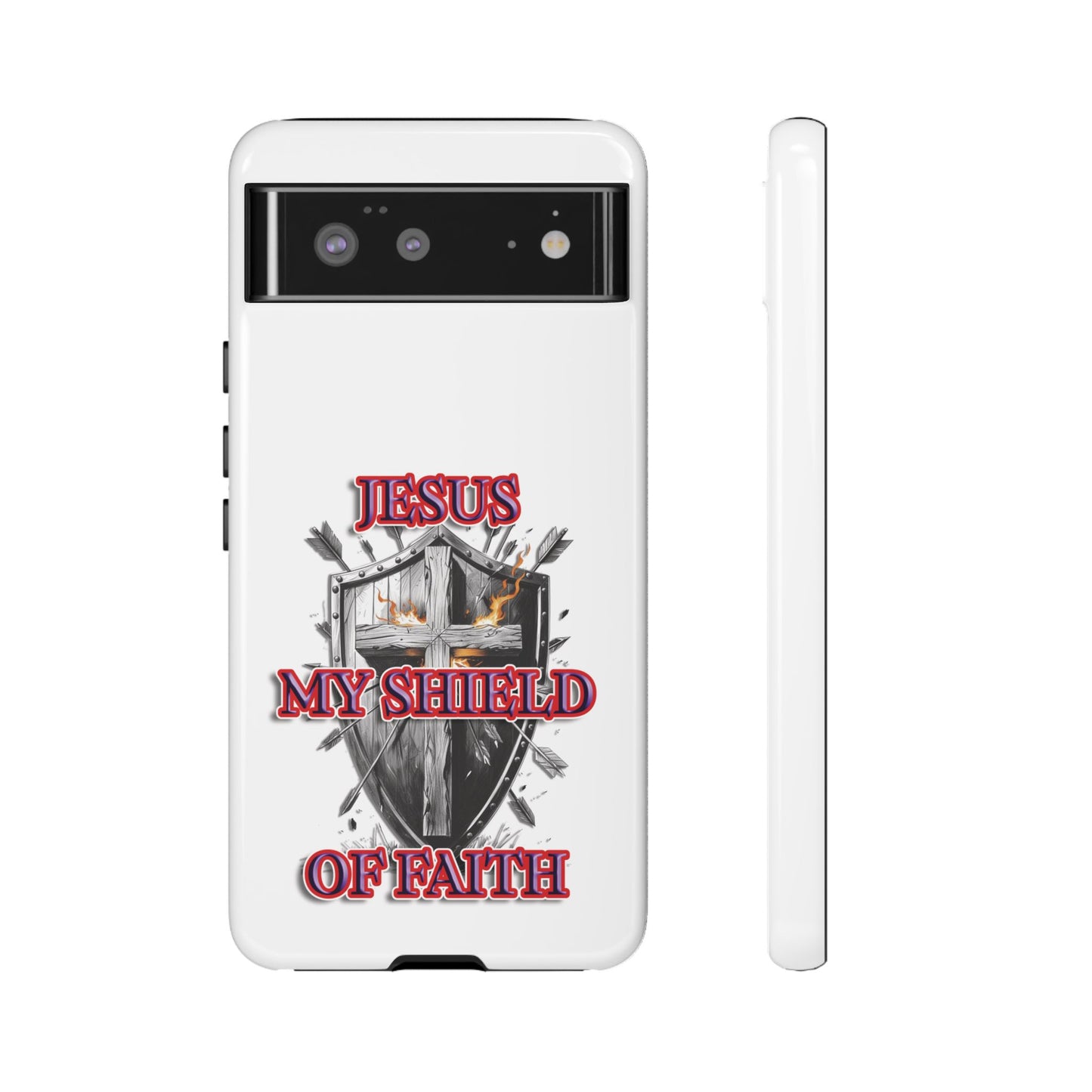 Faith-Inspired Phone Case | Jesus My Shield of Faith | Tough Cases, Christian Gift, Religious Decor, Inspirational Phone Cover, [...]