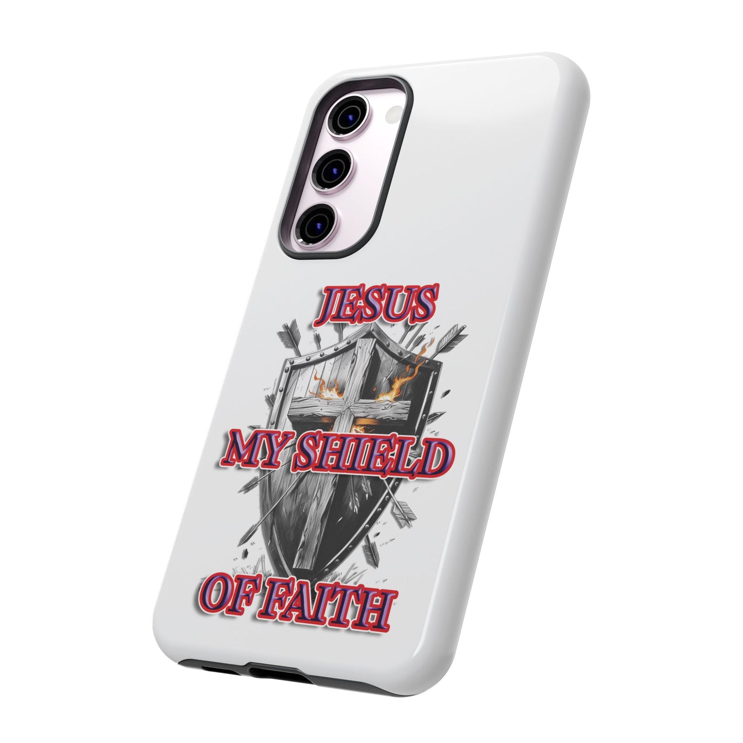 Faith-Inspired Phone Case | Jesus My Shield of Faith | Tough Cases, Christian Gift, Religious Decor, Inspirational Phone Cover, [...]