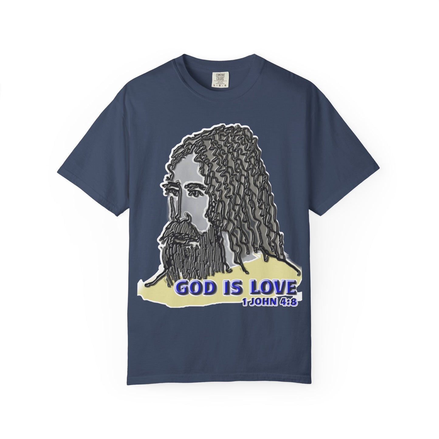 God is Love Christian T-Shirt | d'Avi Collection | Faith-Inspired Comfort Colors Apparel