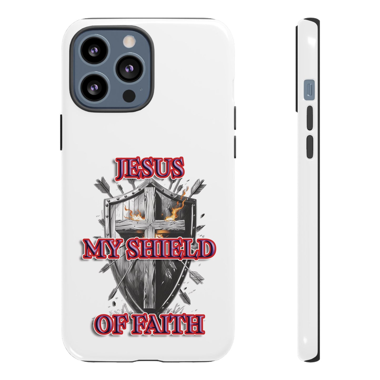 Faith-Inspired Phone Case | Jesus My Shield of Faith | Tough Cases, Christian Gift, Religious Decor, Inspirational Phone Cover, [...]