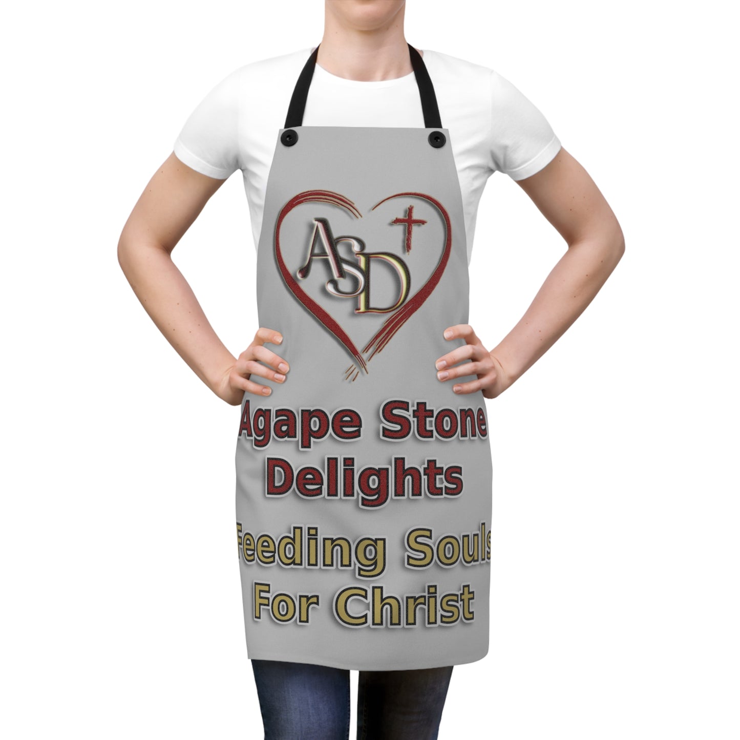 Custom Faith-Based Aprons - Personalized Christian Business Apparel - Church Ministry &amp; Organization Logo Design