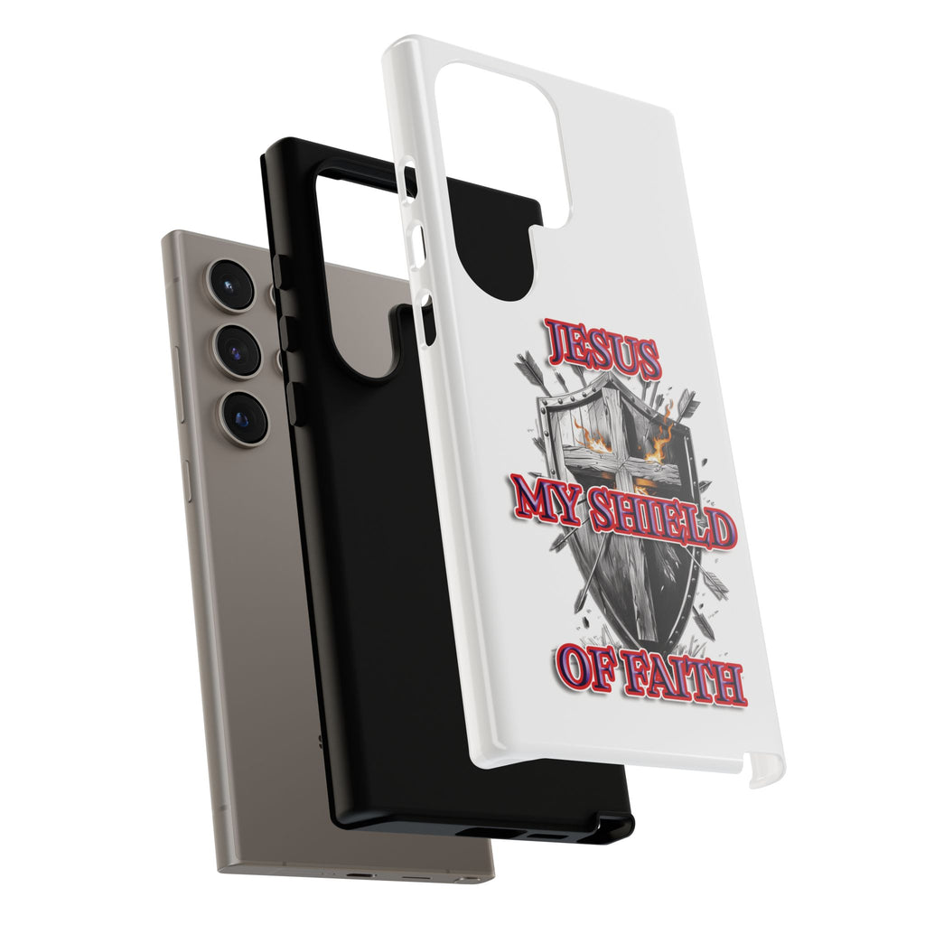 Shield | Phone Case | Jesus My Shield of Faith | Tough Cases, Christian Gift, Religious Decor, Inspirational Phone Cover, [...]