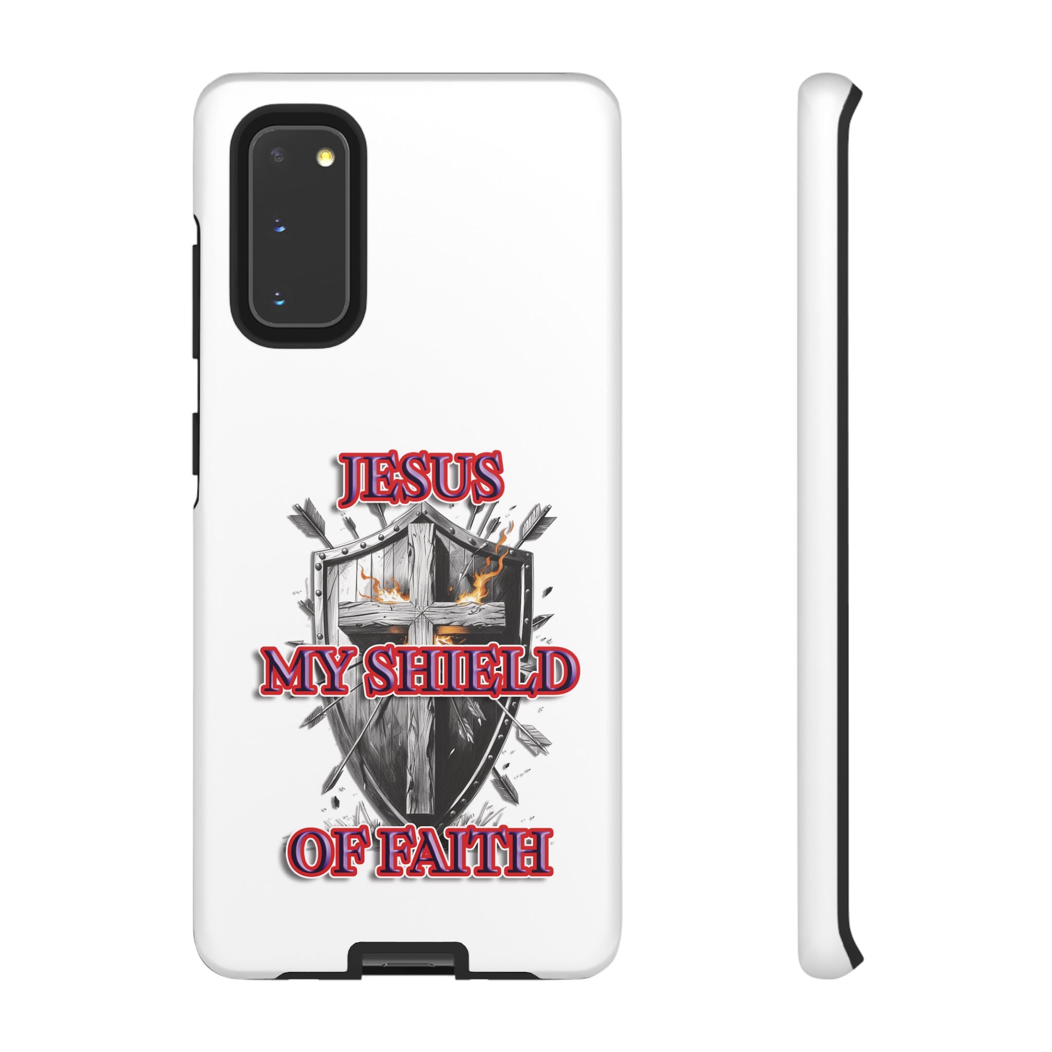 Shield | Phone Case | Jesus My Shield of Faith | Tough Cases, Christian Gift, Religious Decor, Inspirational Phone Cover, [...]