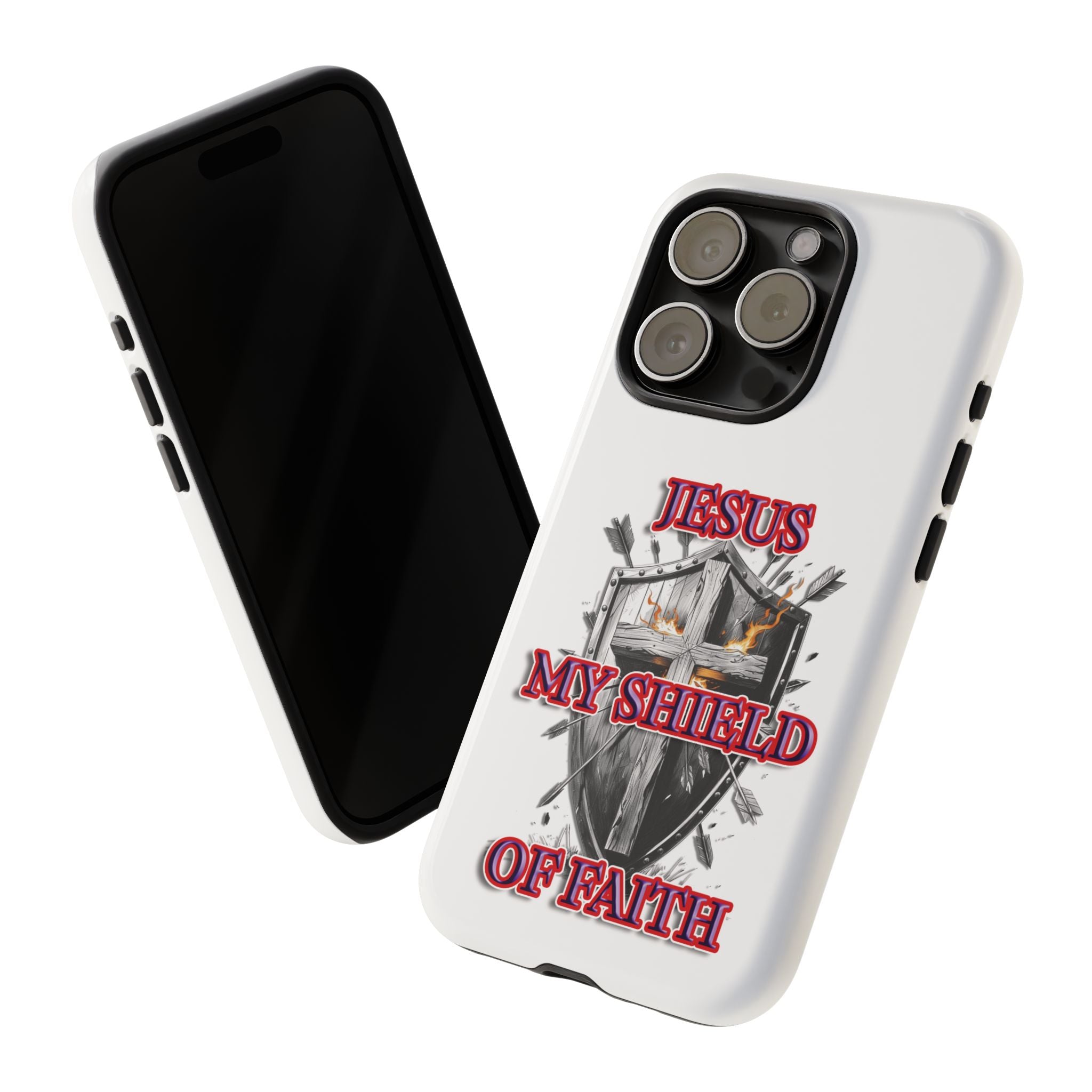 Shield | Phone Case | Jesus My Shield of Faith | Tough Cases, Christian Gift, Religious Decor, Inspirational Phone Cover, [...]