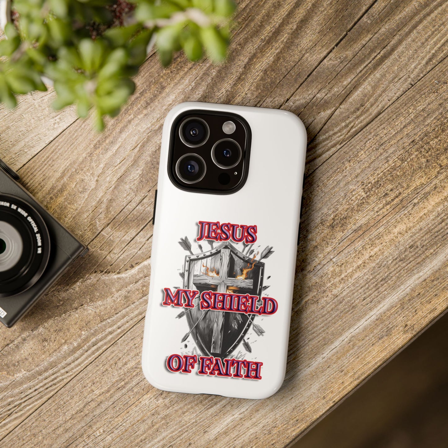Faith-Inspired Phone Case | Jesus My Shield of Faith | Tough Cases, Christian Gift, Religious Decor, Inspirational Phone Cover, [...]