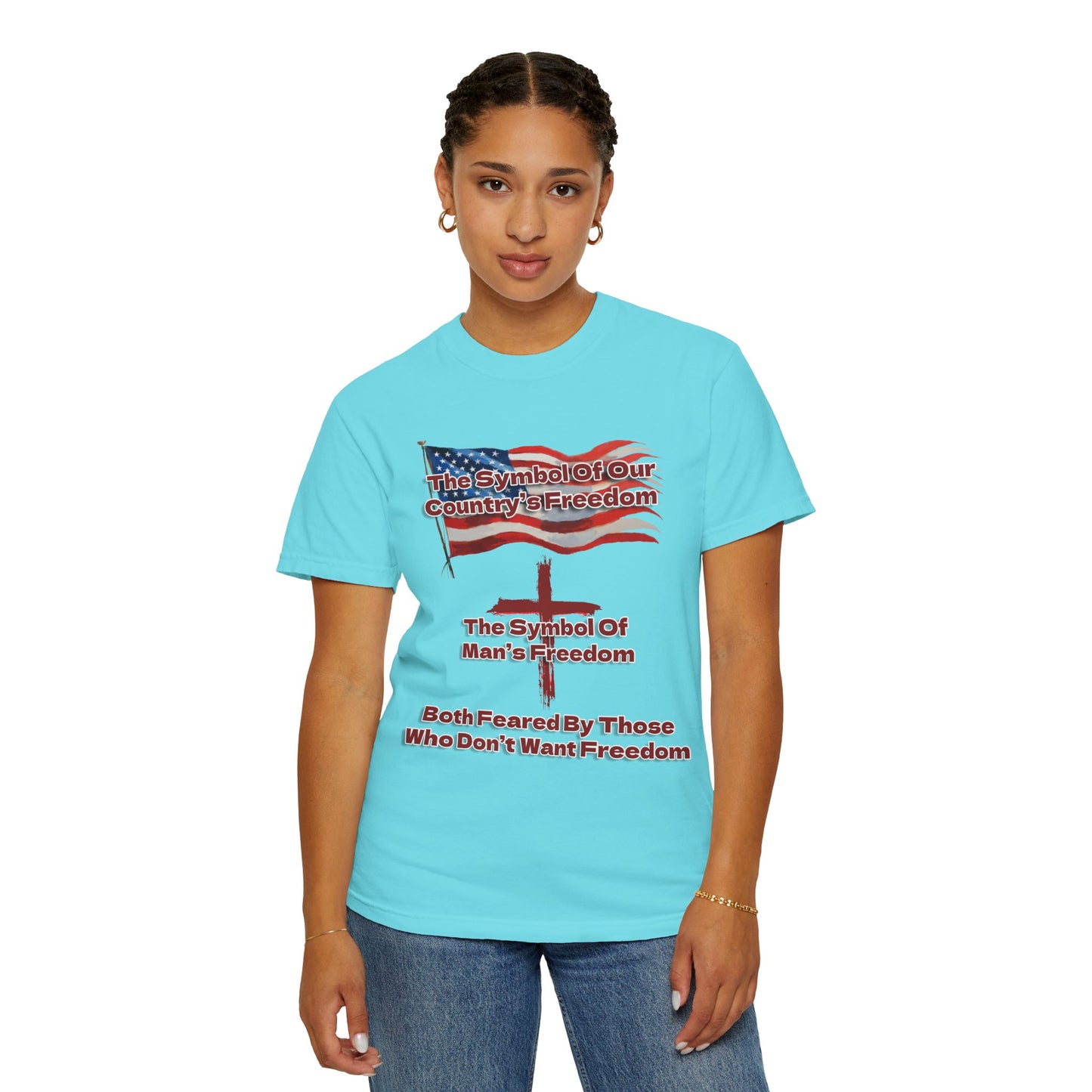 Our Freedom Makers Christian T-Shirt | Faith-Inspired Comfort Colors Apparel | Patriotic Spiritual Wear