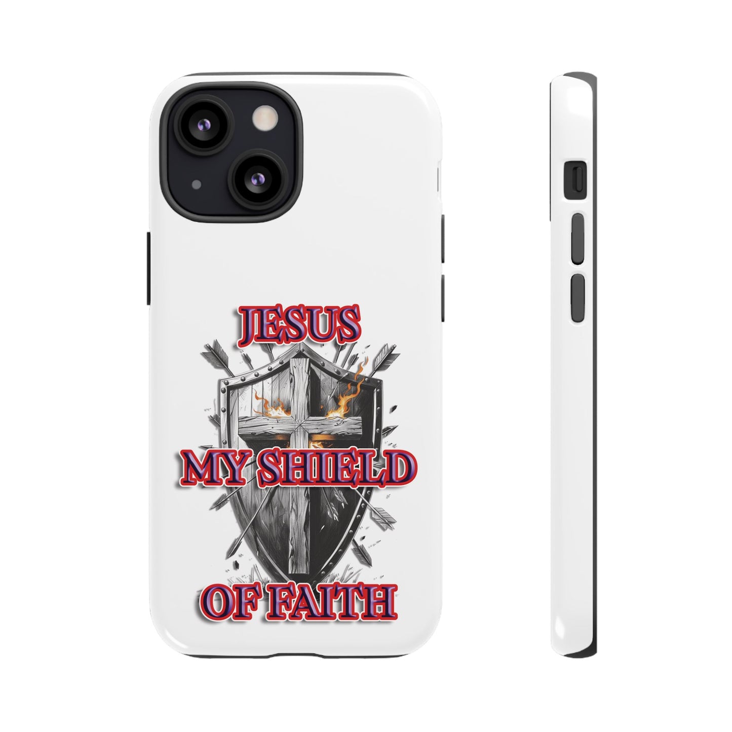 Faith-Inspired Phone Case | Jesus My Shield of Faith | Tough Cases, Christian Gift, Religious Decor, Inspirational Phone Cover, [...]