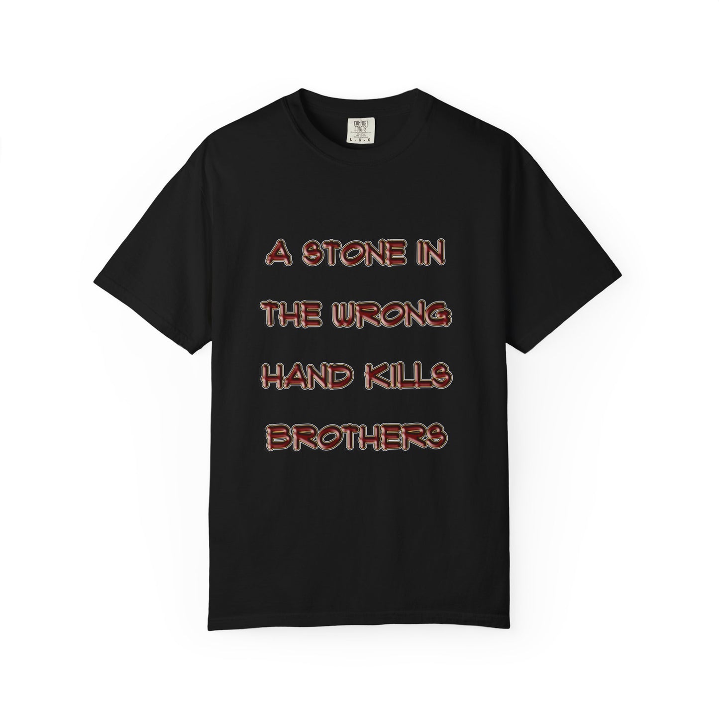 A Stone In The Right Hand Kills Giants Christian Sweatshirt - David and Goliath Faith Apparel - Biblical Wisdom Crewneck