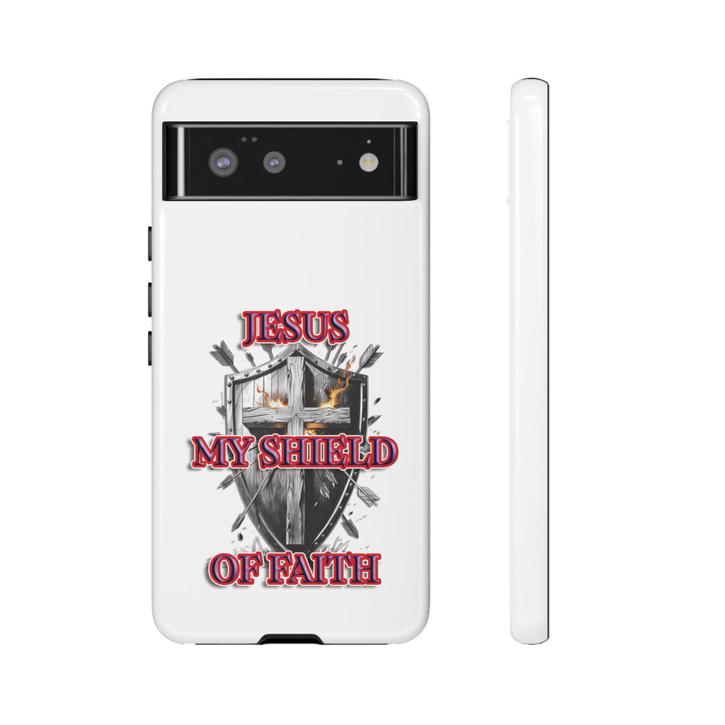 Shield | Phone Case | Jesus My Shield of Faith | Tough Cases, Christian Gift, Religious Decor, Inspirational Phone Cover, [...]