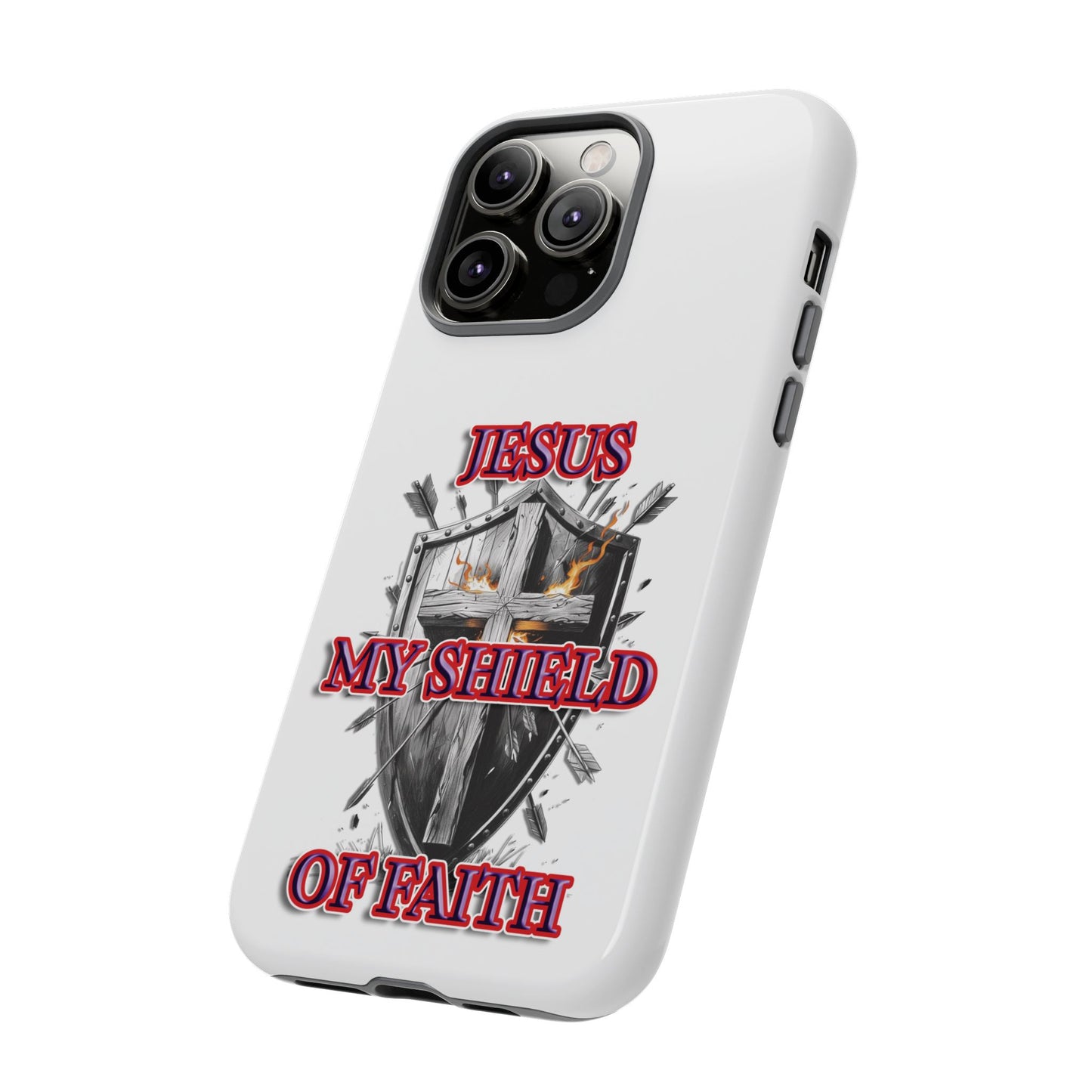 Faith-Inspired Phone Case | Jesus My Shield of Faith | Tough Cases, Christian Gift, Religious Decor, Inspirational Phone Cover, [...]