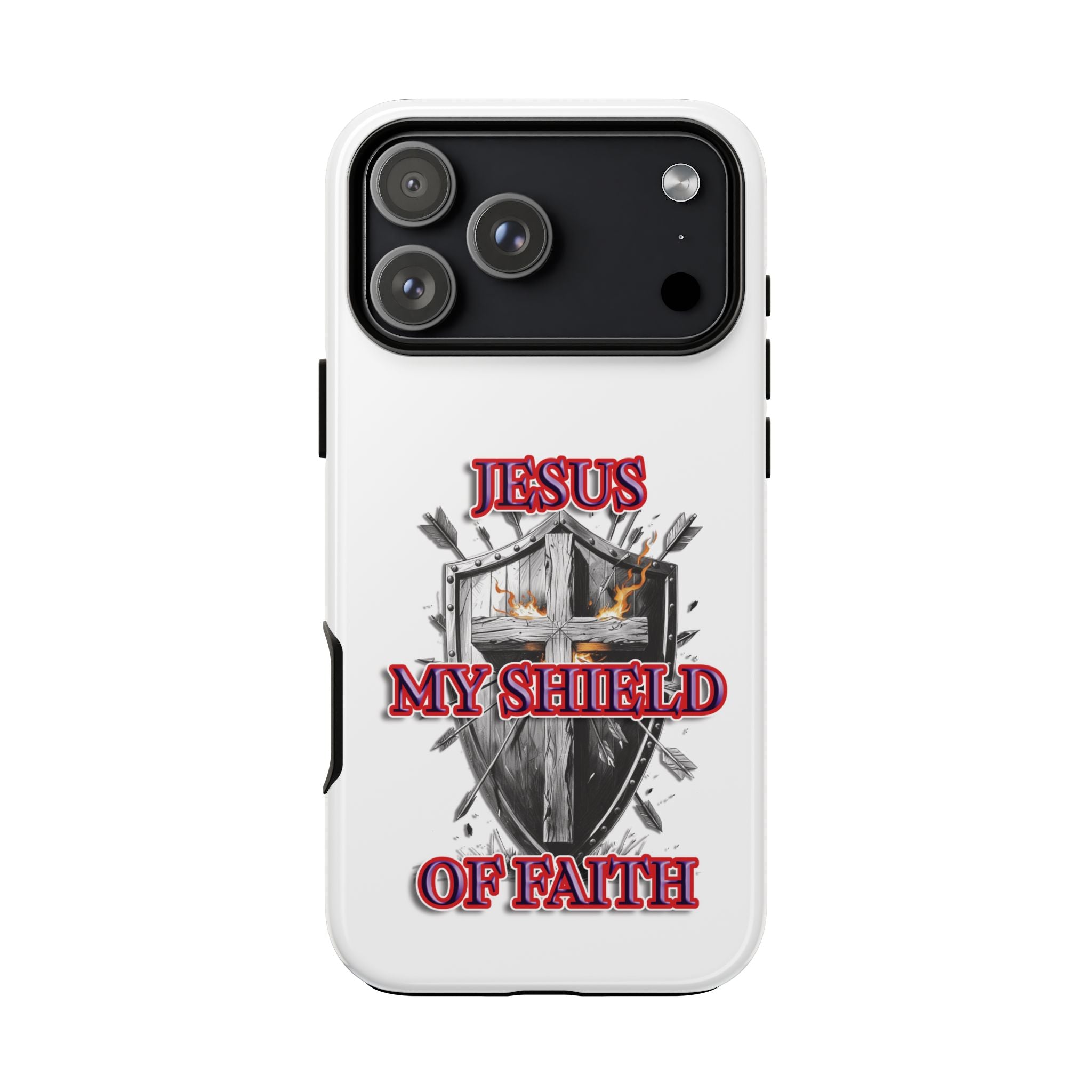 Shield | Phone Case | Jesus My Shield of Faith | Tough Cases, Christian Gift, Religious Decor, Inspirational Phone Cover, [...]