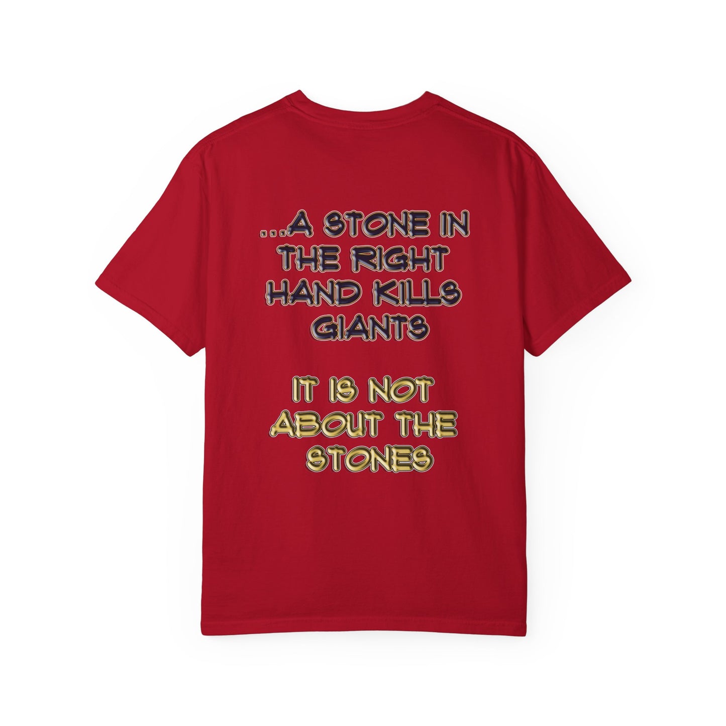 A Stone In The Right Hand Kills Giants Christian Sweatshirt - David and Goliath Faith Apparel - Biblical Wisdom Crewneck