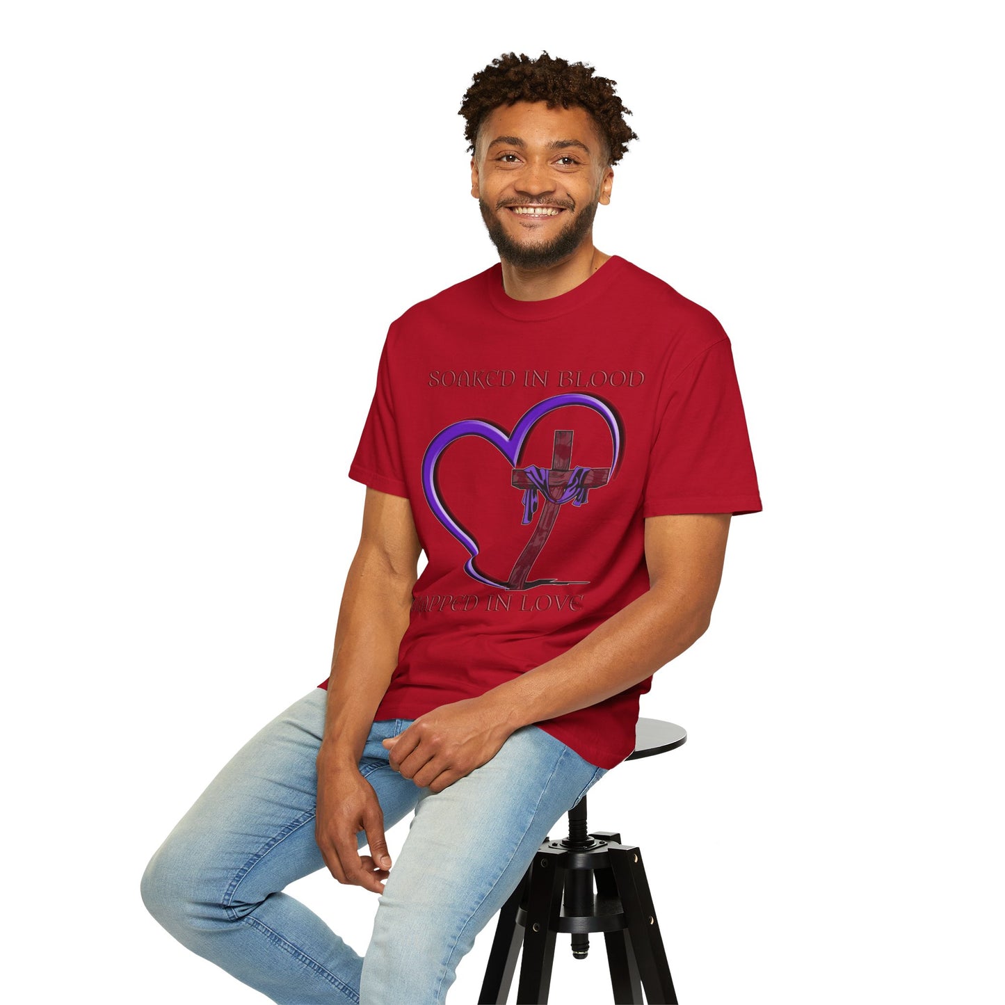 Wrapped in Love Christian T-Shirt | Faith-Inspired Comfort Colors Apparel | Spiritual Gift