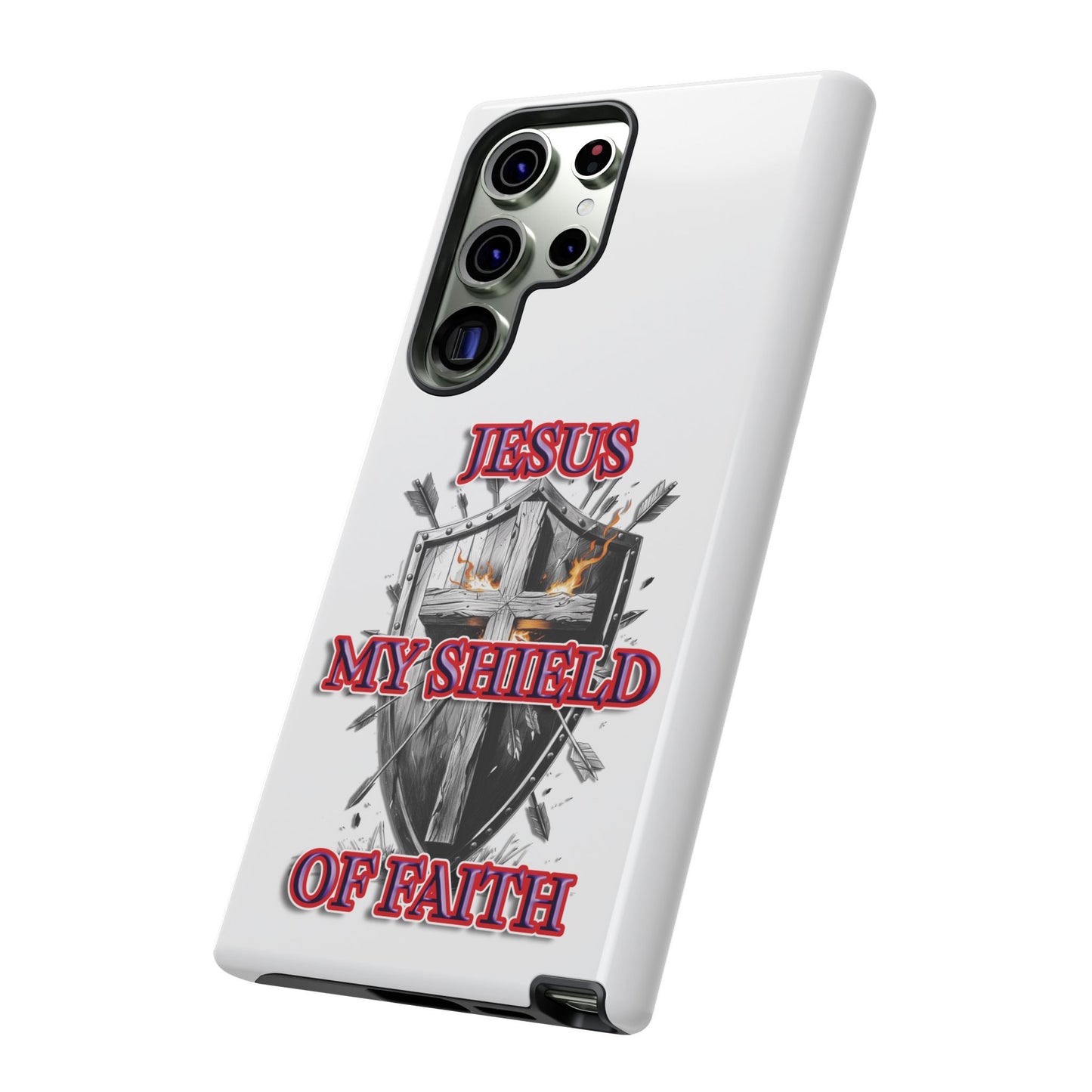 Faith-Inspired Phone Case | Jesus My Shield of Faith | Tough Cases, Christian Gift, Religious Decor, Inspirational Phone Cover, [...]