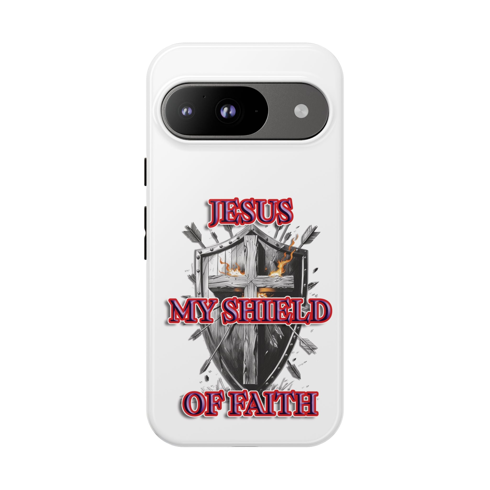 Shield | Phone Case | Jesus My Shield of Faith | Tough Cases, Christian Gift, Religious Decor, Inspirational Phone Cover, [...]