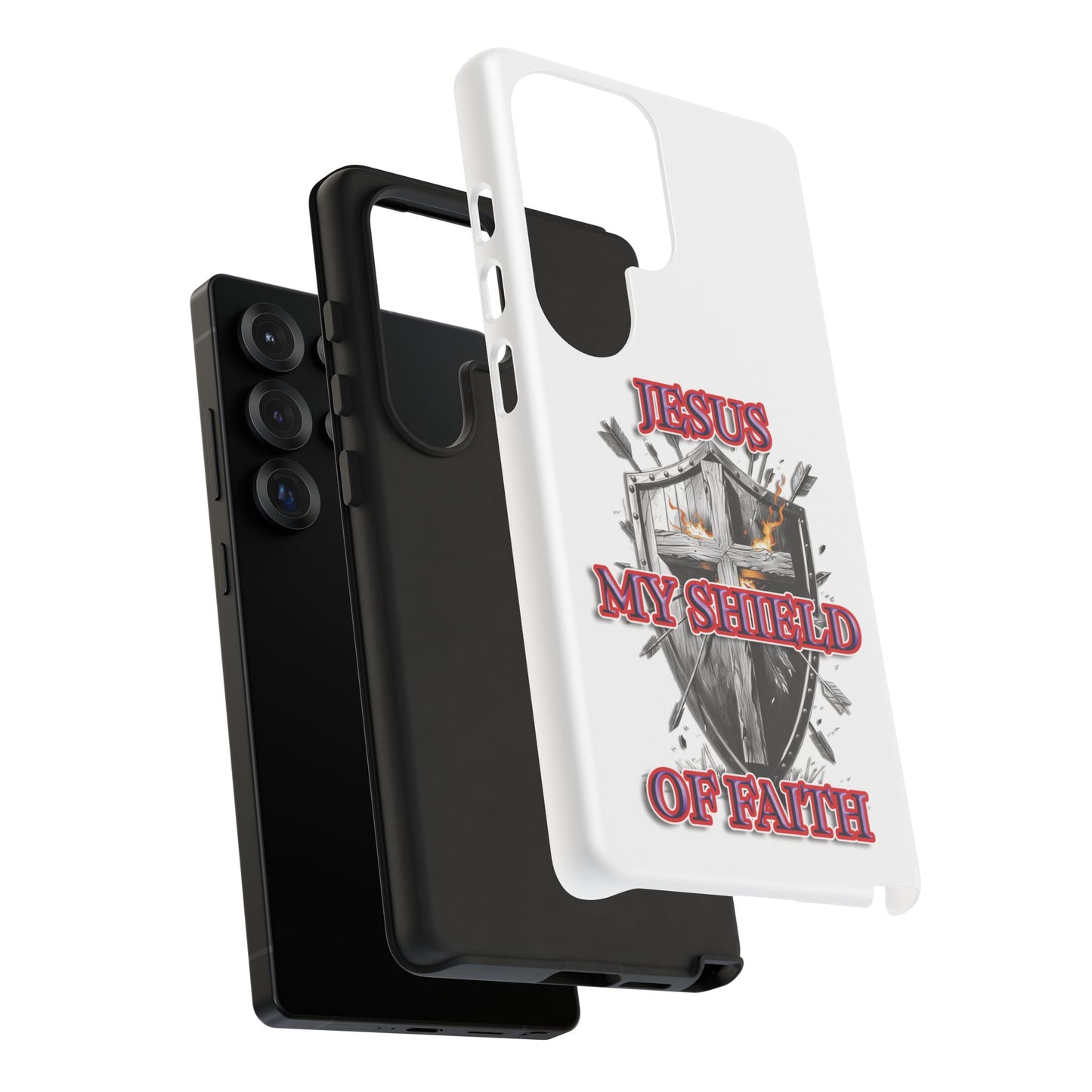 Faith-Inspired Phone Case | Jesus My Shield of Faith | Tough Cases, Christian Gift, Religious Decor, Inspirational Phone Cover, [...]