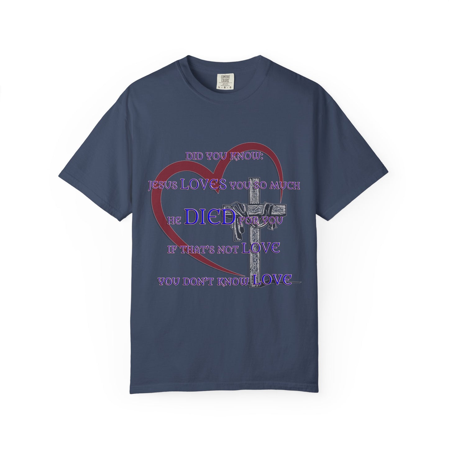 Jesus Loves You Christian T-Shirt | Faith-Inspired Comfort Colors Apparel | Spiritual Gift