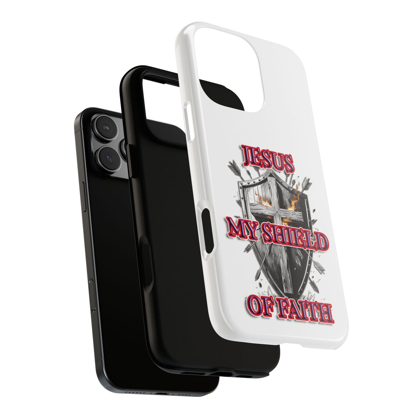 Faith-Inspired Phone Case | Jesus My Shield of Faith | Tough Cases, Christian Gift, Religious Decor, Inspirational Phone Cover, [...]