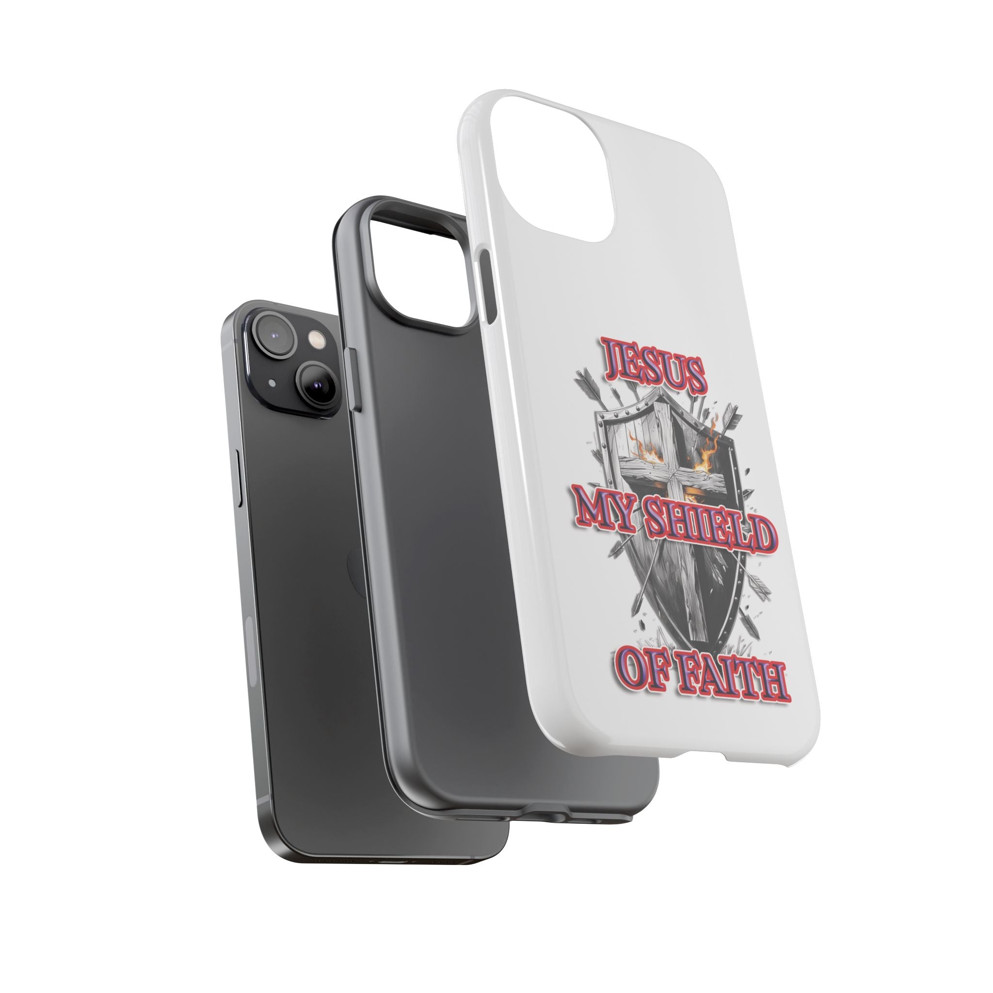 Shield | Phone Case | Jesus My Shield of Faith | Tough Cases, Christian Gift, Religious Decor, Inspirational Phone Cover, [...]