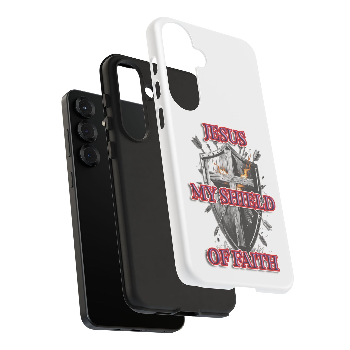 Faith-Inspired Phone Case | Jesus My Shield of Faith | Tough Cases, Christian Gift, Religious Decor, Inspirational Phone Cover, [...]