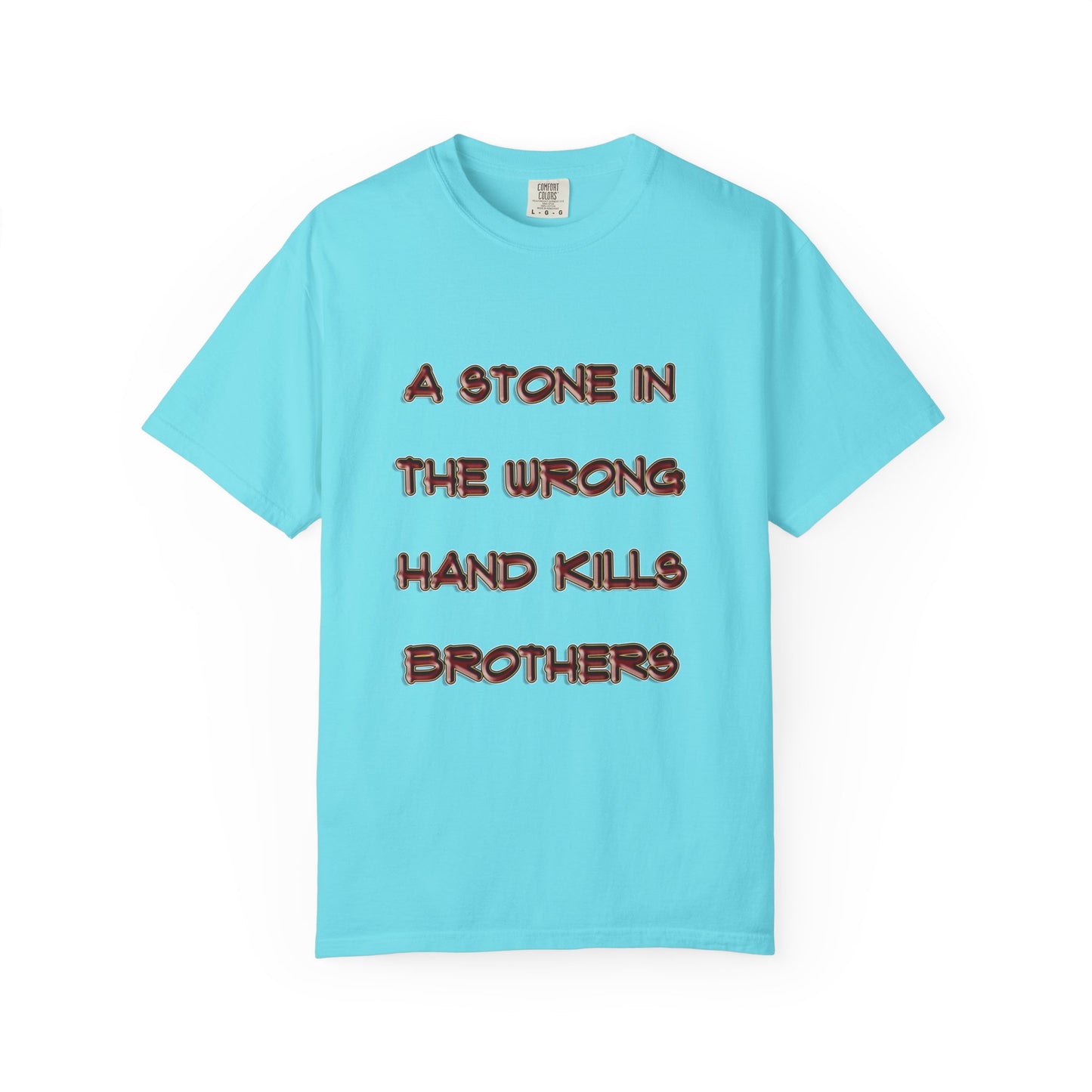A Stone In The Right Hand Kills Giants Christian Sweatshirt - David and Goliath Faith Apparel - Biblical Wisdom Crewneck
