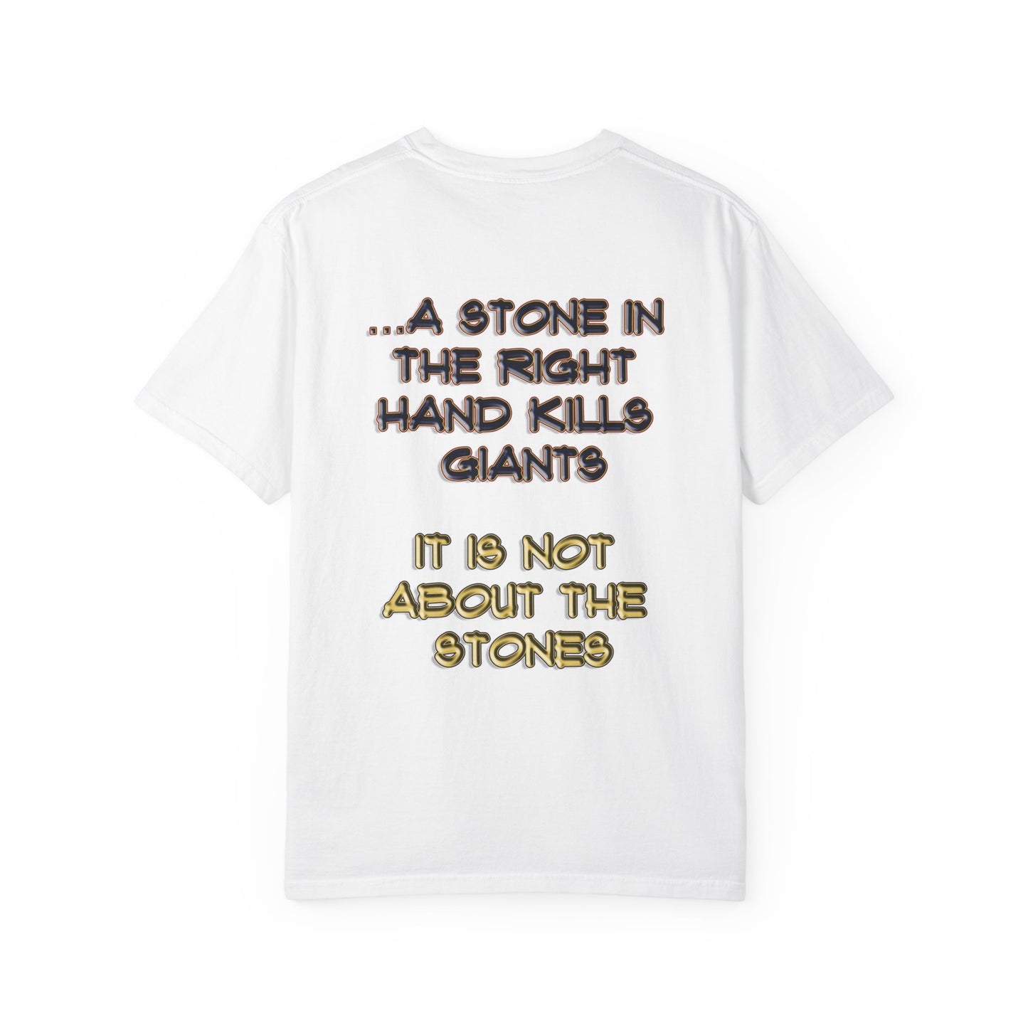 A Stone In The Right Hand Kills Giants Christian Sweatshirt - David and Goliath Faith Apparel - Biblical Wisdom Crewneck