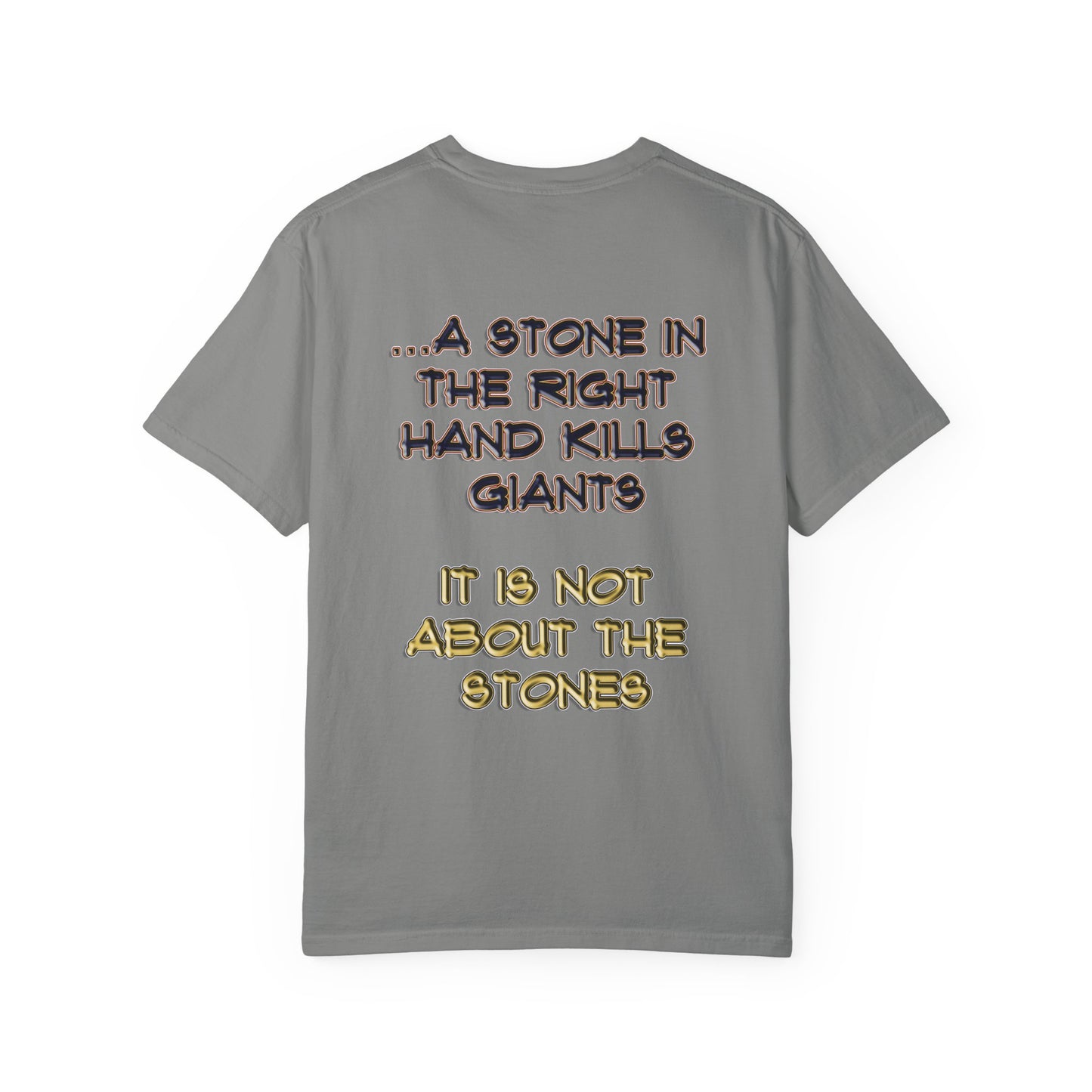 A Stone In The Right Hand Kills Giants Christian Sweatshirt - David and Goliath Faith Apparel - Biblical Wisdom Crewneck