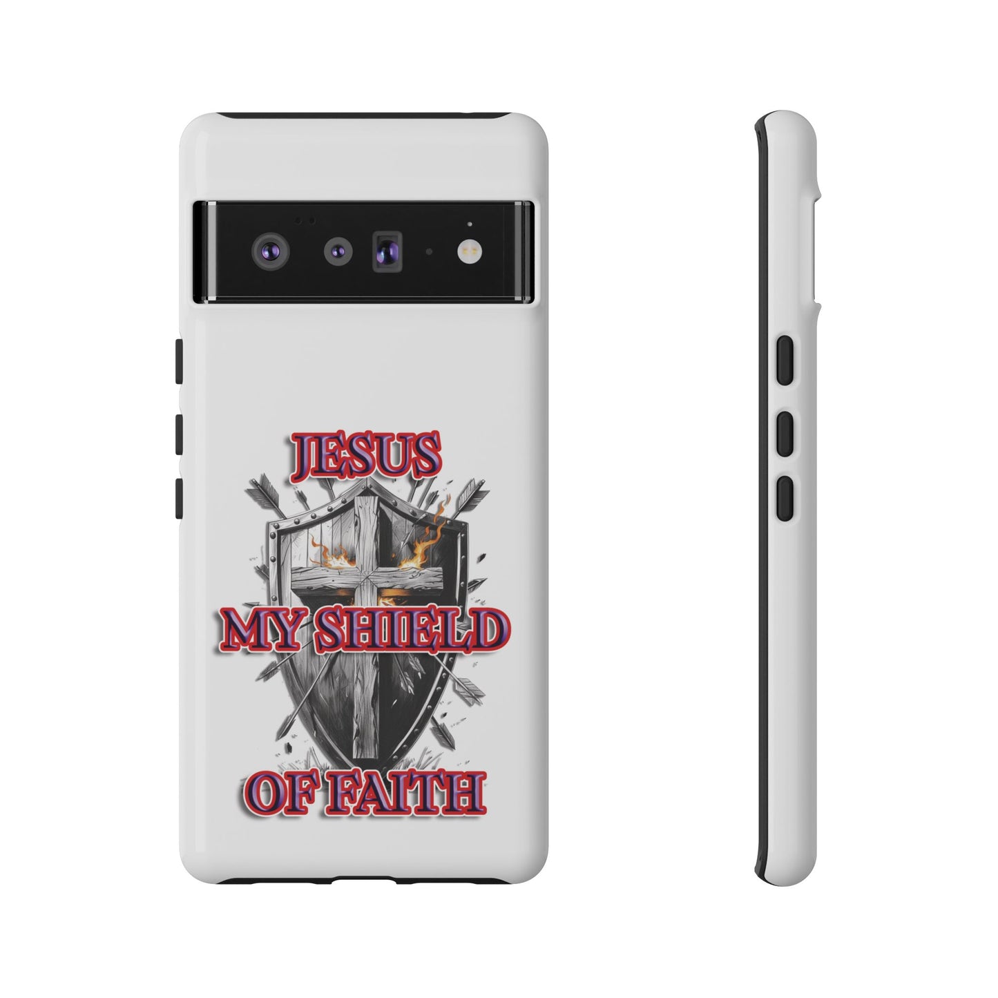 Faith-Inspired Phone Case | Jesus My Shield of Faith | Tough Cases, Christian Gift, Religious Decor, Inspirational Phone Cover, [...]