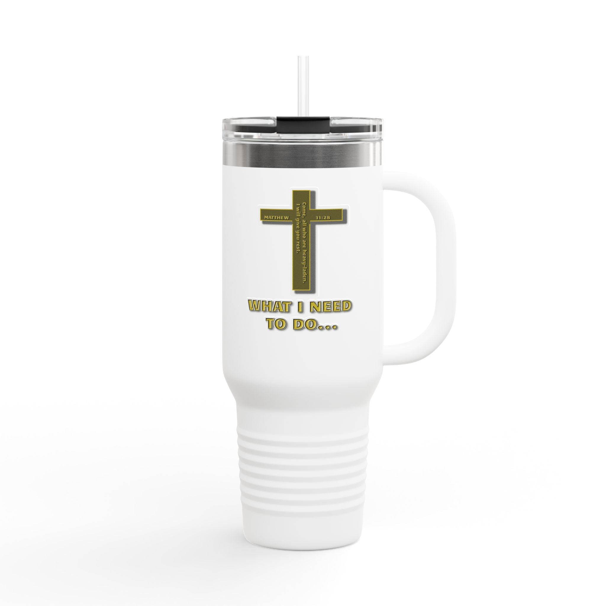 Insulated Travel Mug, 40oz | Perfect for Daily Motivation, Coffee Lovers, Christian Gifts, Travel, and Nature Adventures