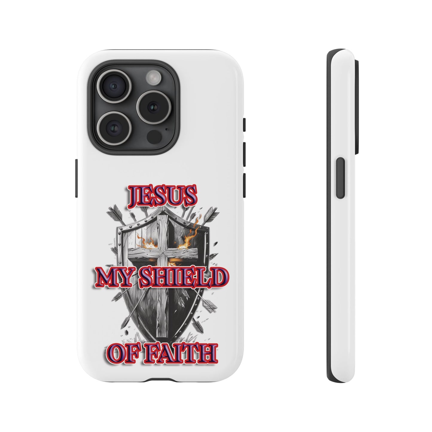 Faith-Inspired Phone Case | Jesus My Shield of Faith | Tough Cases, Christian Gift, Religious Decor, Inspirational Phone Cover, [...]