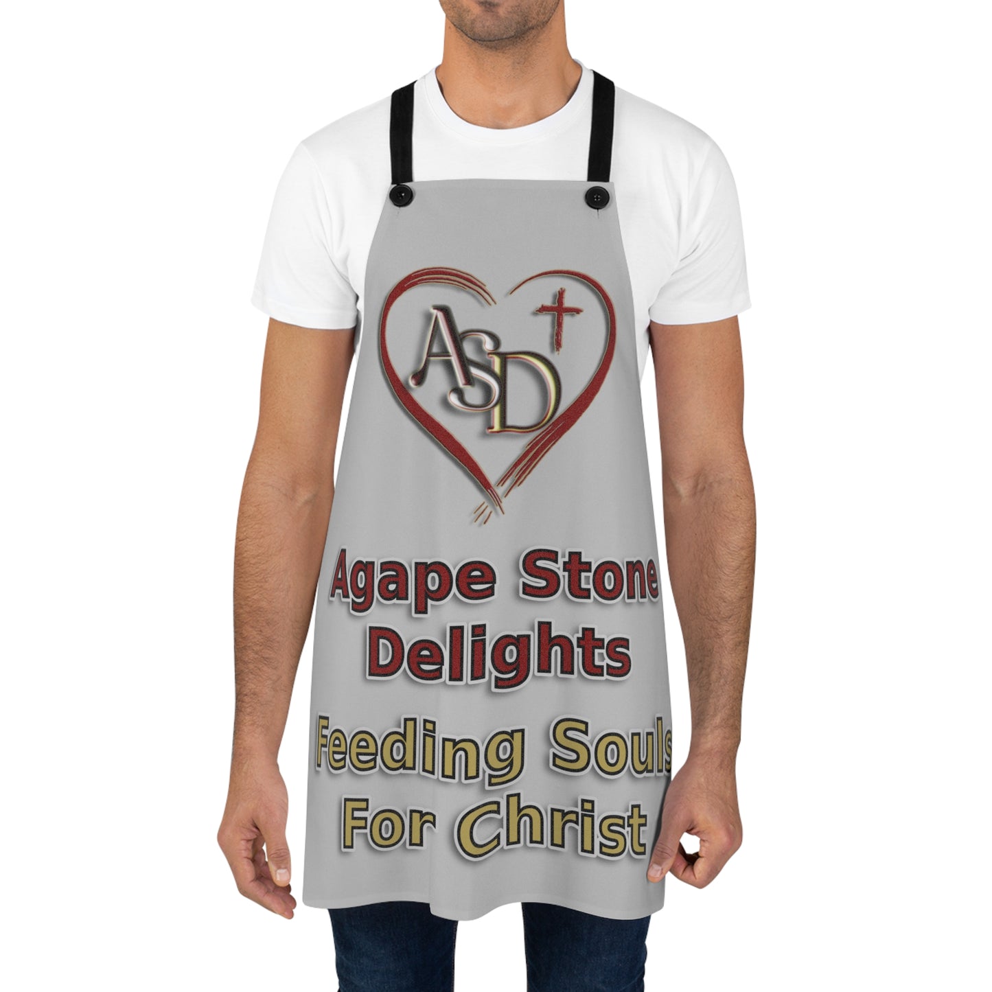 Custom Faith-Based Aprons - Personalized Christian Business Apparel - Church Ministry &amp; Organization Logo Design