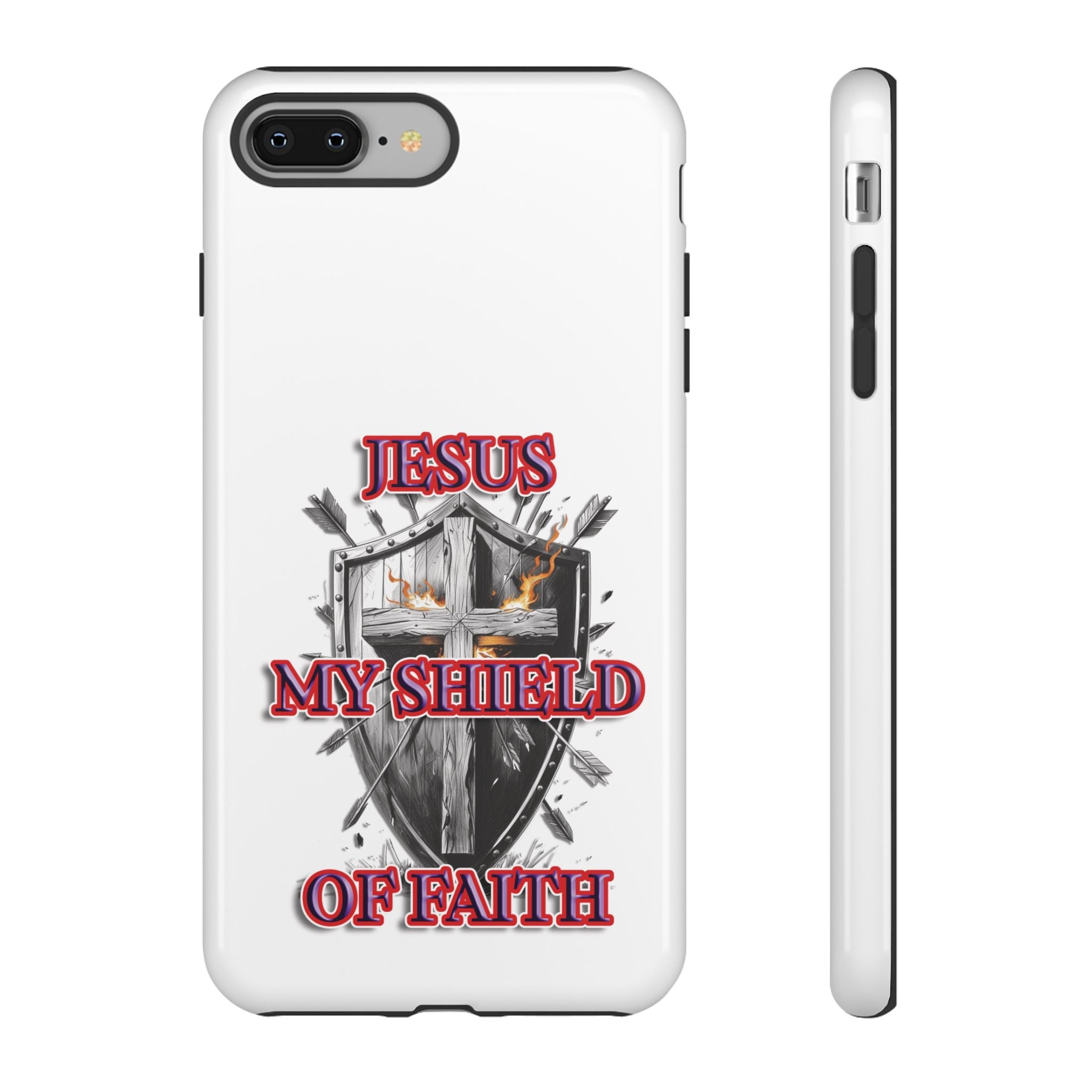 Shield | Phone Case | Jesus My Shield of Faith | Tough Cases, Christian Gift, Religious Decor, Inspirational Phone Cover, [...]