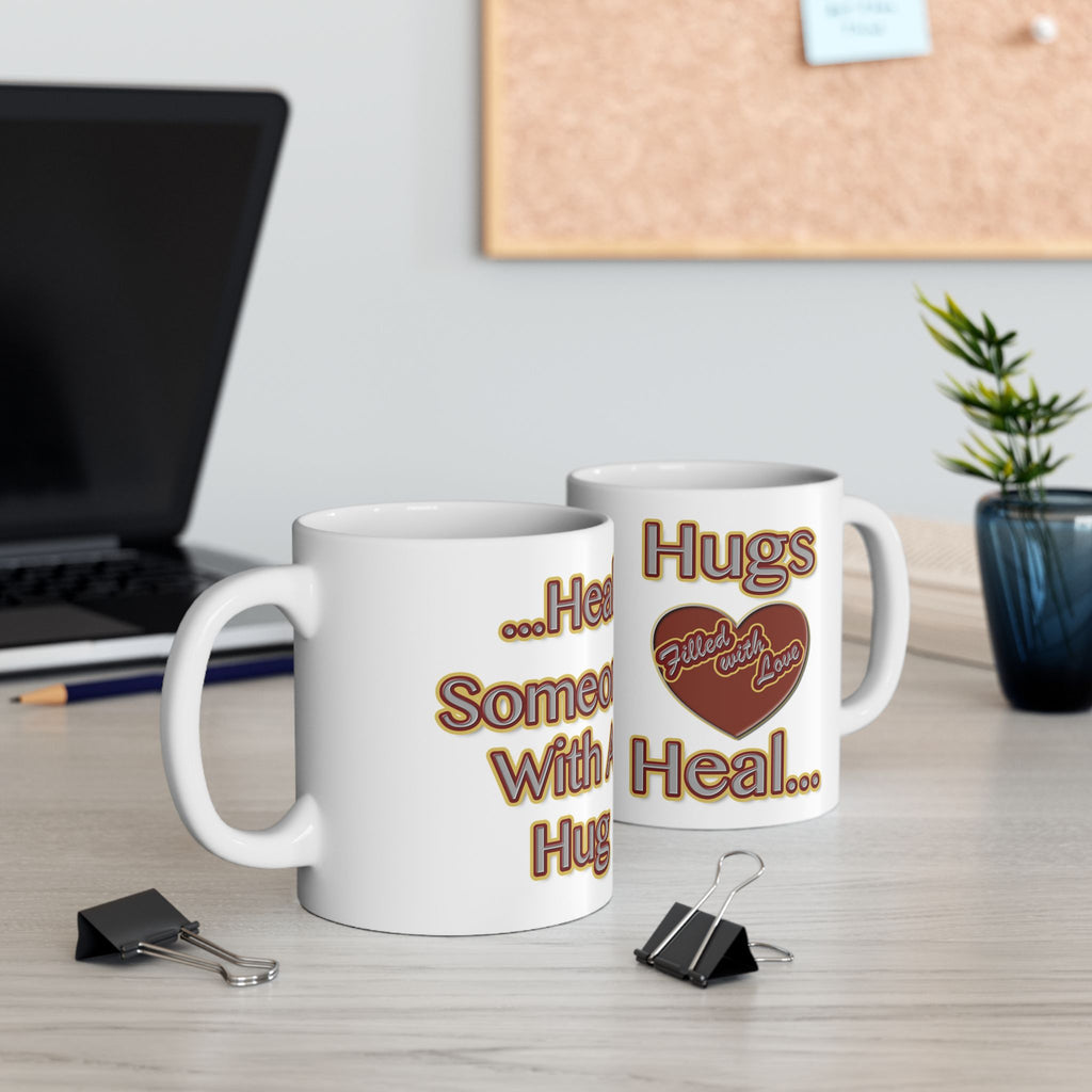 **Hugs Filled With Love Heal Mug | Malachi 4:2 | Uplifting Encouragement Coffee Cup**