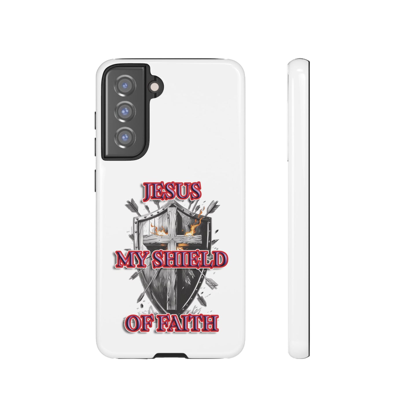 Faith-Inspired Phone Case | Jesus My Shield of Faith | Tough Cases, Christian Gift, Religious Decor, Inspirational Phone Cover, [...]
