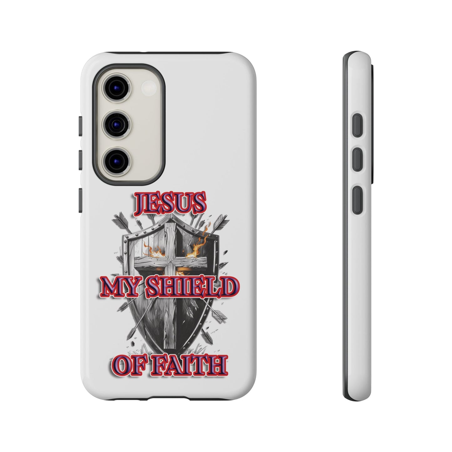 Faith-Inspired Phone Case | Jesus My Shield of Faith | Tough Cases, Christian Gift, Religious Decor, Inspirational Phone Cover, [...]