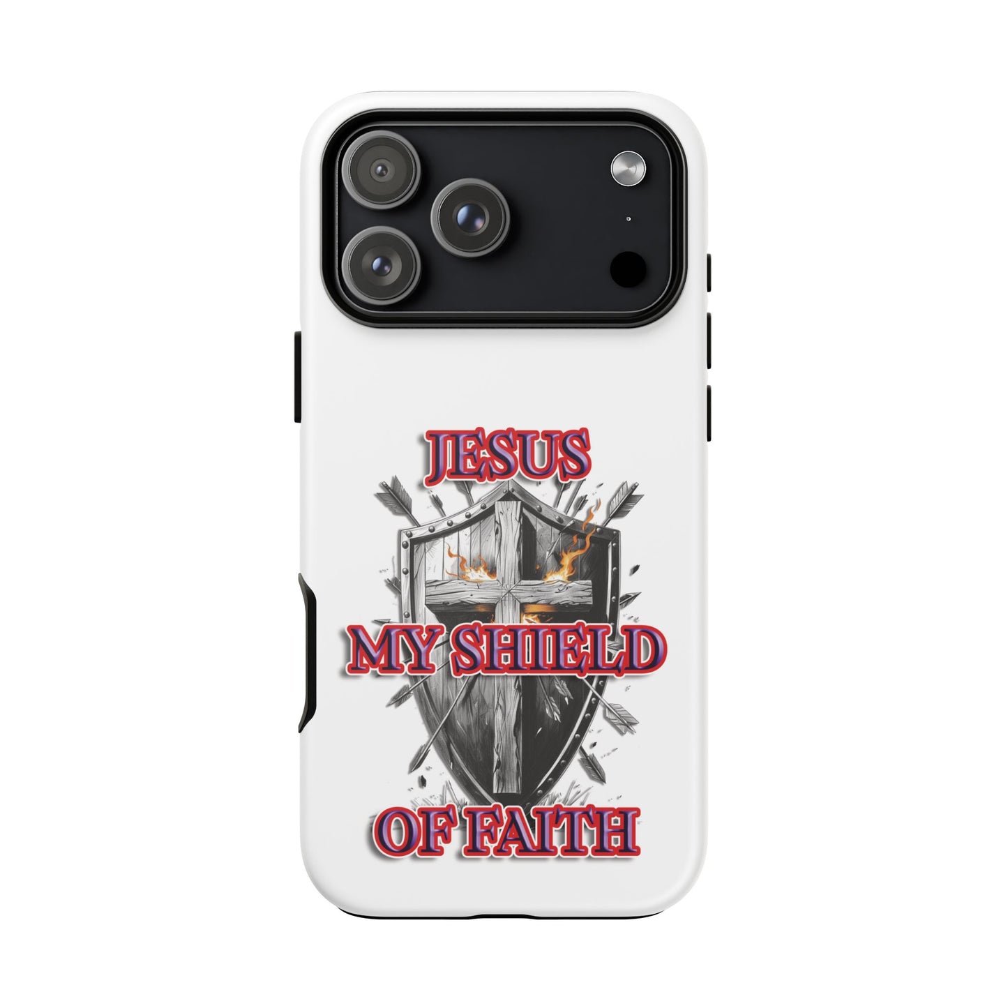 Faith-Inspired Phone Case | Jesus My Shield of Faith | Tough Cases, Christian Gift, Religious Decor, Inspirational Phone Cover, [...]