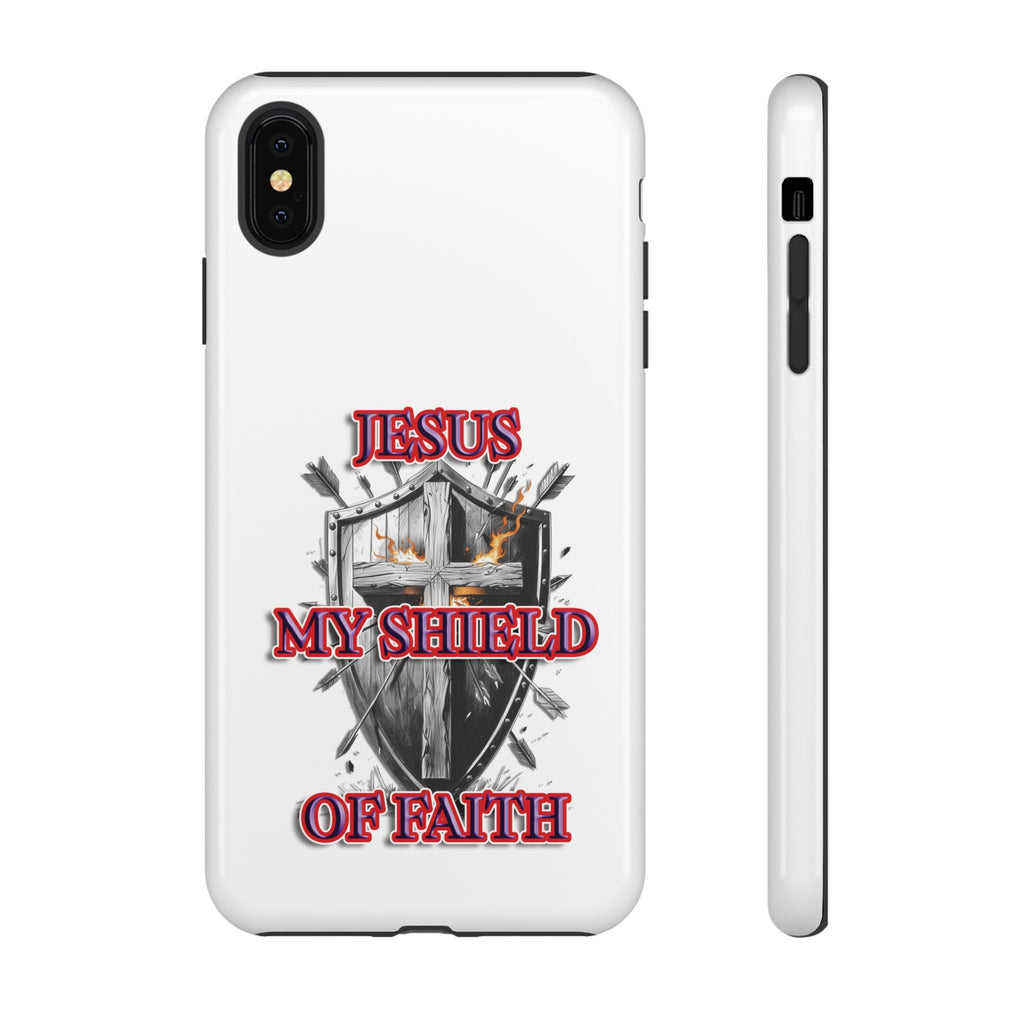 Shield | Phone Case | Jesus My Shield of Faith | Tough Cases, Christian Gift, Religious Decor, Inspirational Phone Cover, [...]