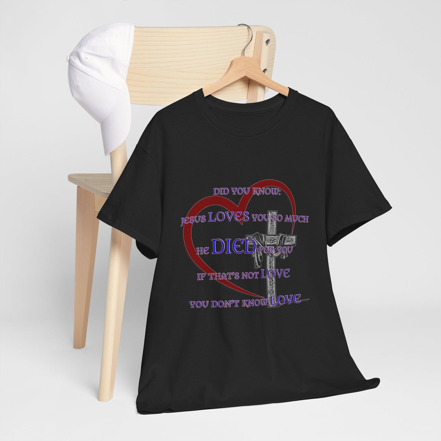 Jesus Loves you _ Religious T-Shirt, Faith Inspired Gift, Spiritual Apparel, Church Wear