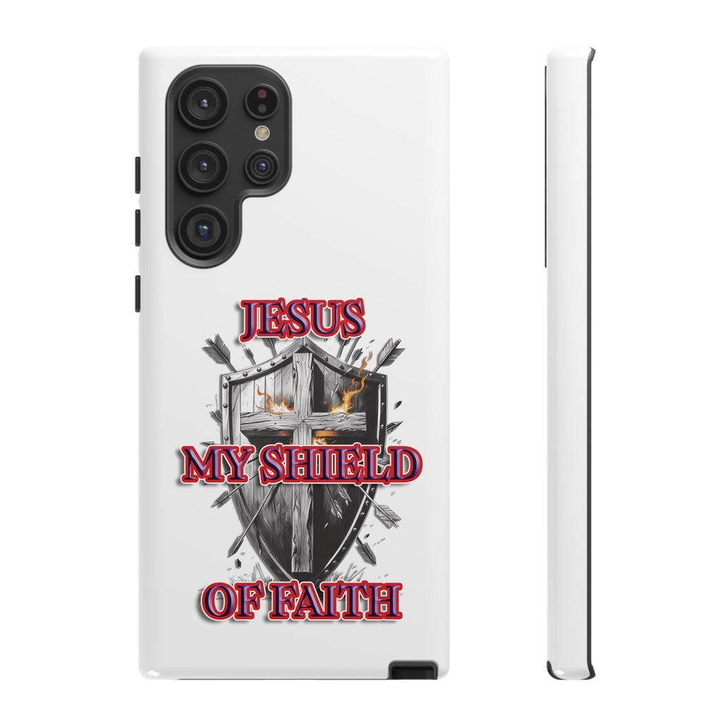 Shield | Phone Case | Jesus My Shield of Faith | Tough Cases, Christian Gift, Religious Decor, Inspirational Phone Cover, [...]