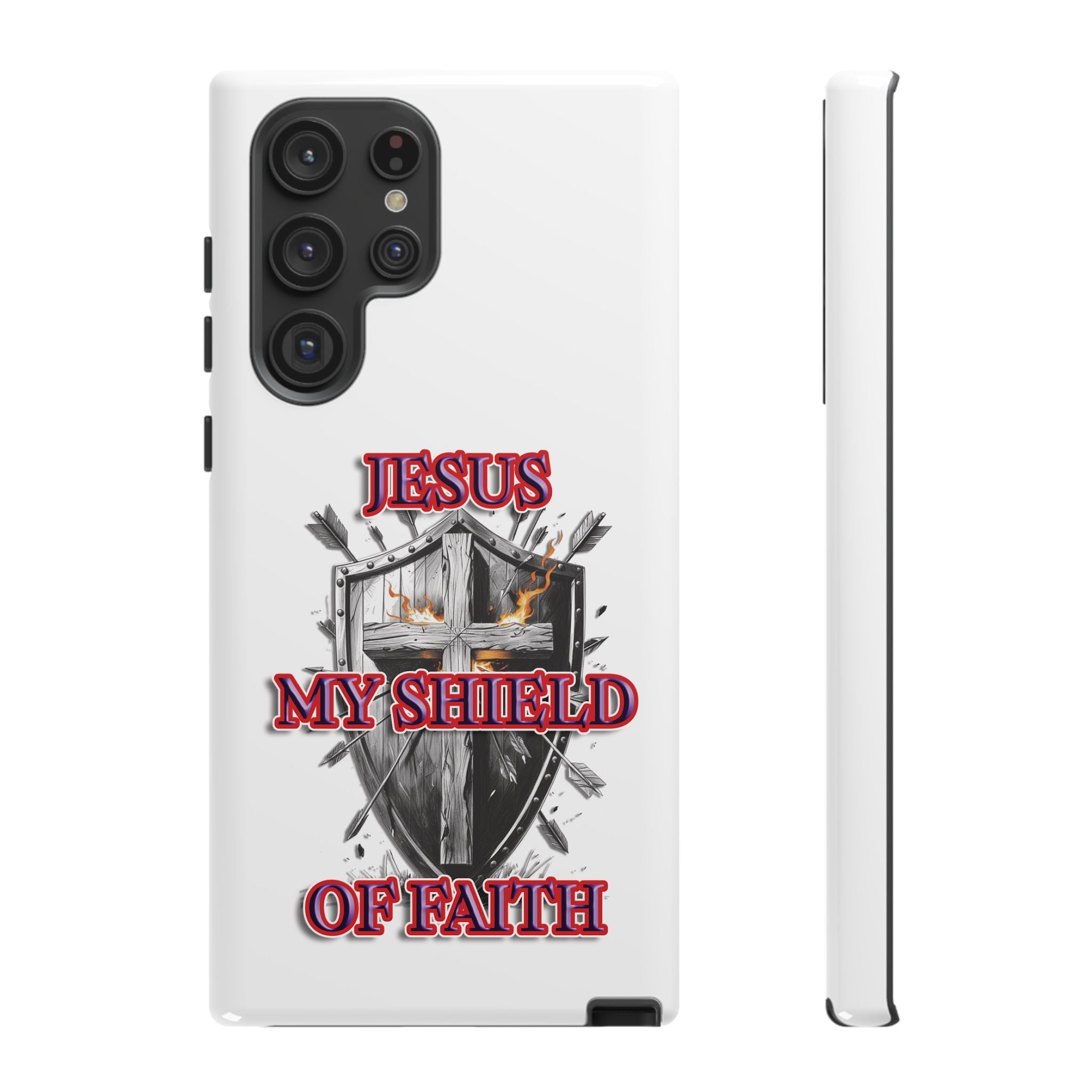 Shield | Phone Case | Jesus My Shield of Faith | Tough Cases, Christian Gift, Religious Decor, Inspirational Phone Cover, [...]